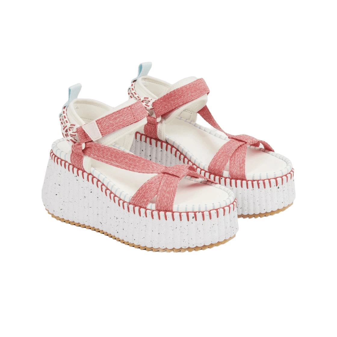 Chloe oc11z0625 Nama Wedge Sandals in Multicolor Size US 8 / IT 38 - 2 Thumbnail