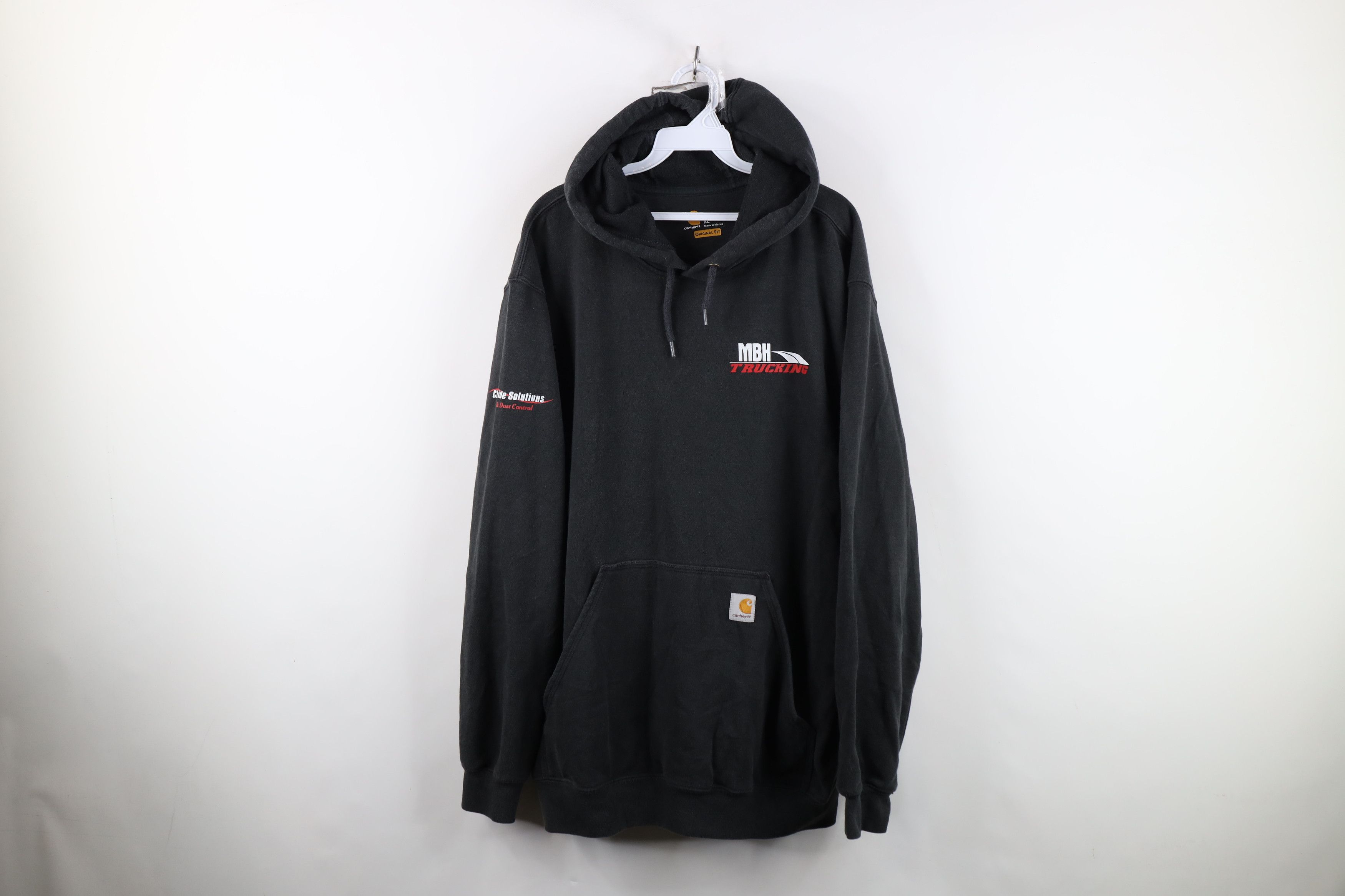 Carhartt Vintage Y2K Carhartt Spell Trucking Heavyweight Hoodie Black Size US XL / EU 56 / 4 - 1 Thumbnail