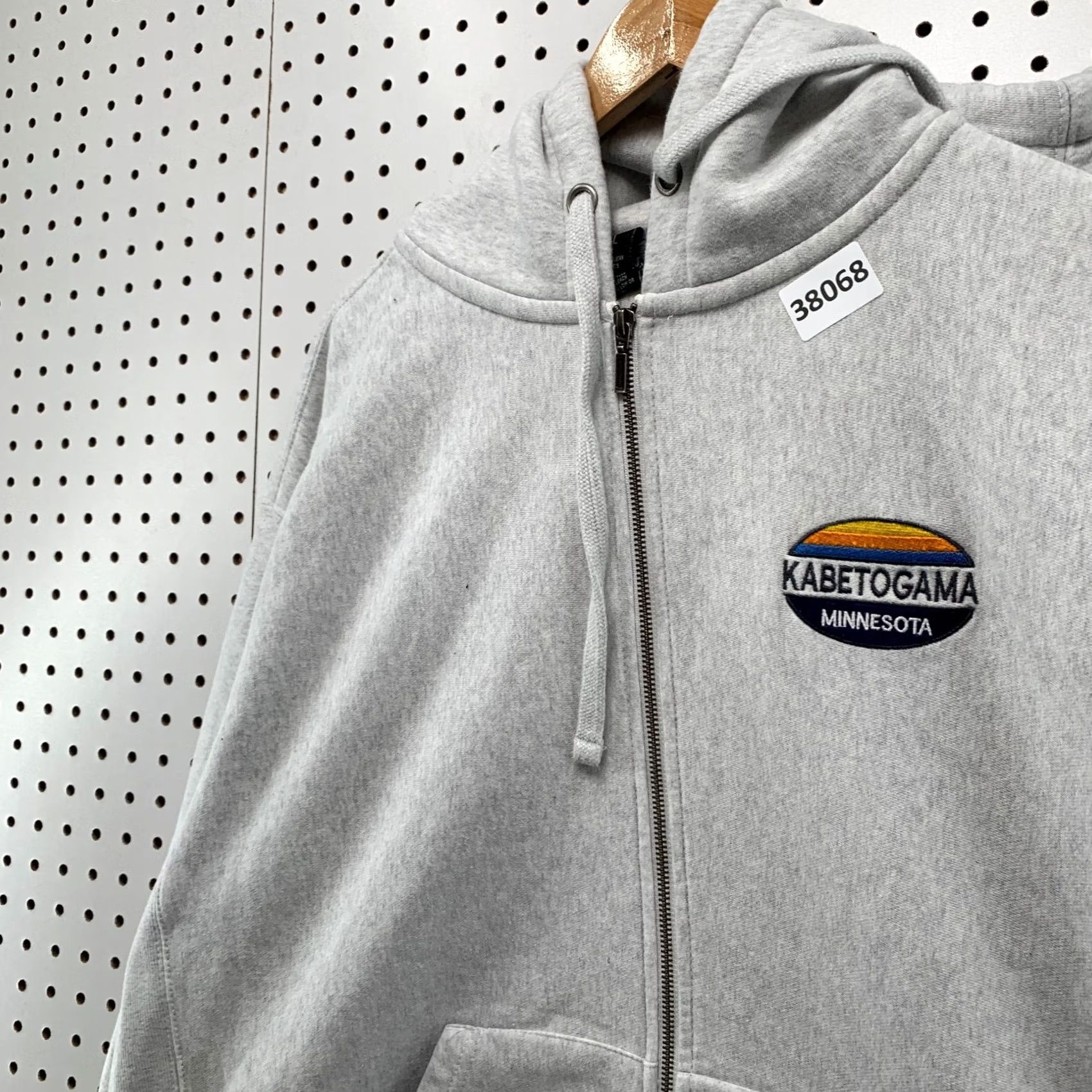 Vintage VINTAGE Kabetogama Minnesota Hoodie Zip Sweatshirt Mens XL Gray Heavyweight Champion Reverse Weave Outdoor 26x28 Mens Size US XL / EU 56 / 4 - 6 Thumbnail