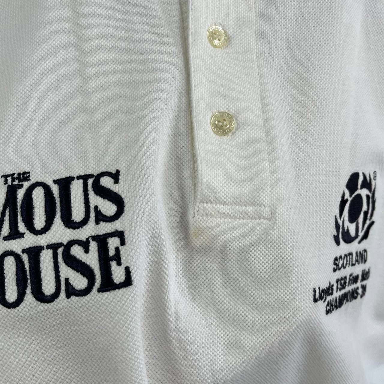 Vintage VTG 1998/199 White T-Shirt Scotland Rugby Union 5 Old Retro Size US M / EU 48-50 / 2 - 10 Thumbnail