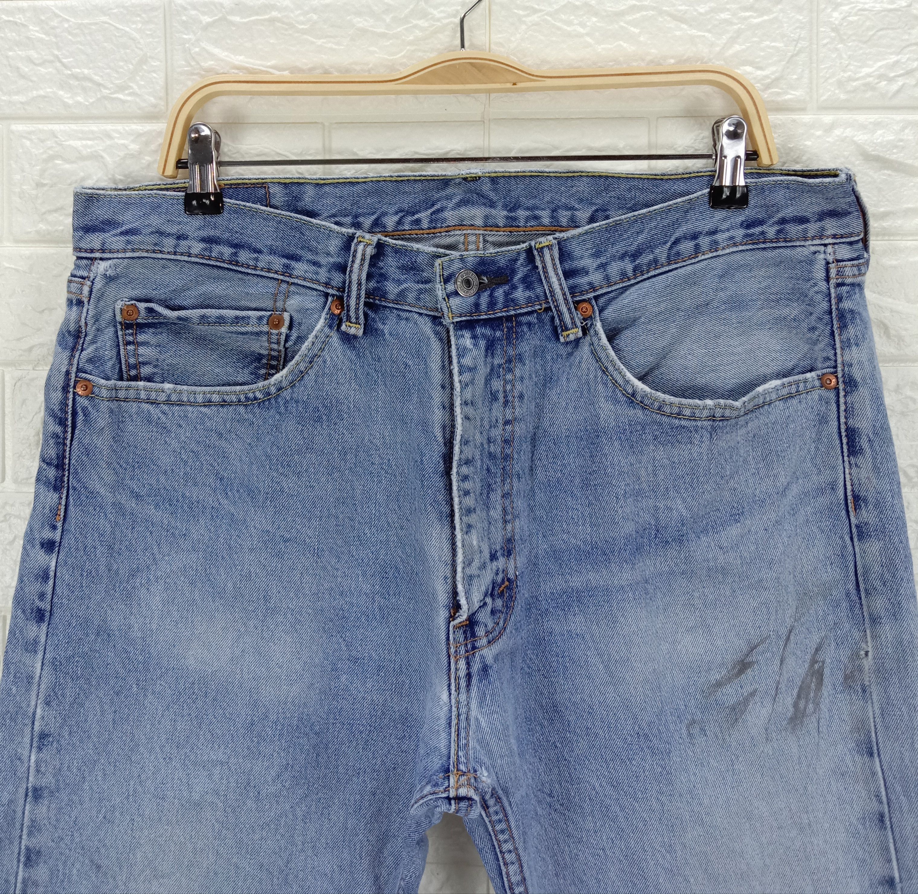 Levi's Vintage Levi's 505 Jeans Blue Wash Regular Fit Denim Size US 35 - 2 Thumbnail