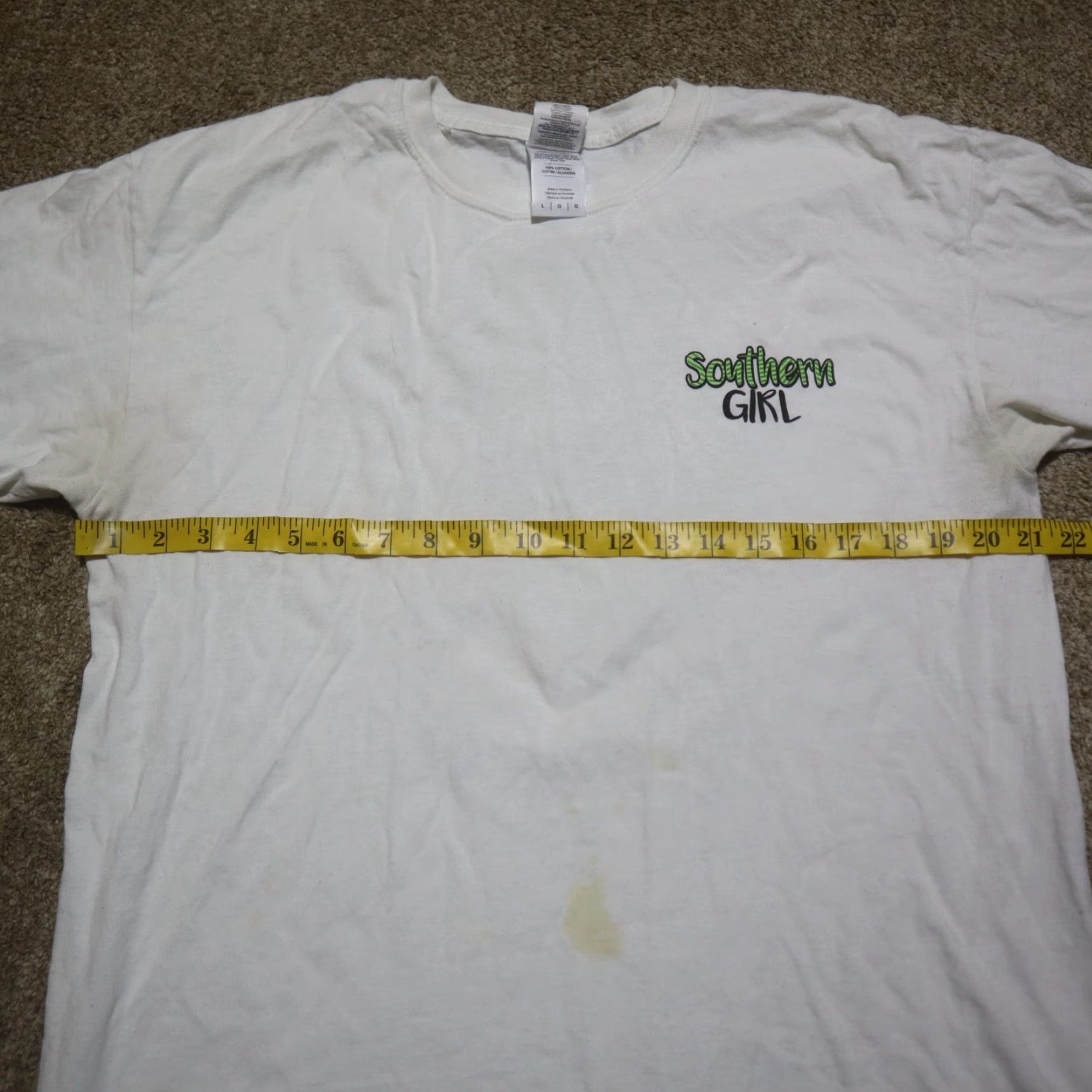 Vintage Southern Girl Shirt Adult Women's L White Love 90s Pineapple Tee T-Shirt Girls Womens Size L / US 10 / IT 46 - 5 Thumbnail
