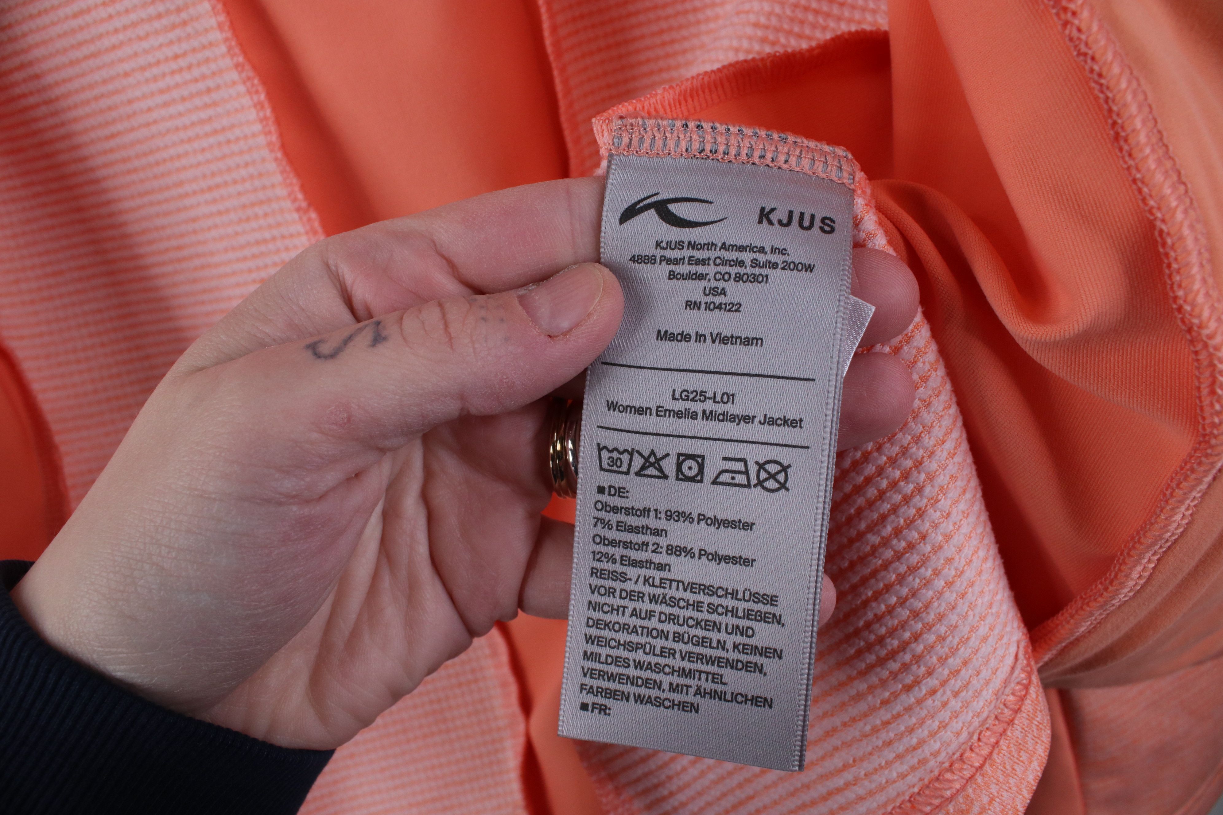KJUS Kjus UPF 50 Knit Golf Golfing Full Zip Jacket Salmon Pink Size XS / US 0-2 / IT 36-38 - 10 Thumbnail