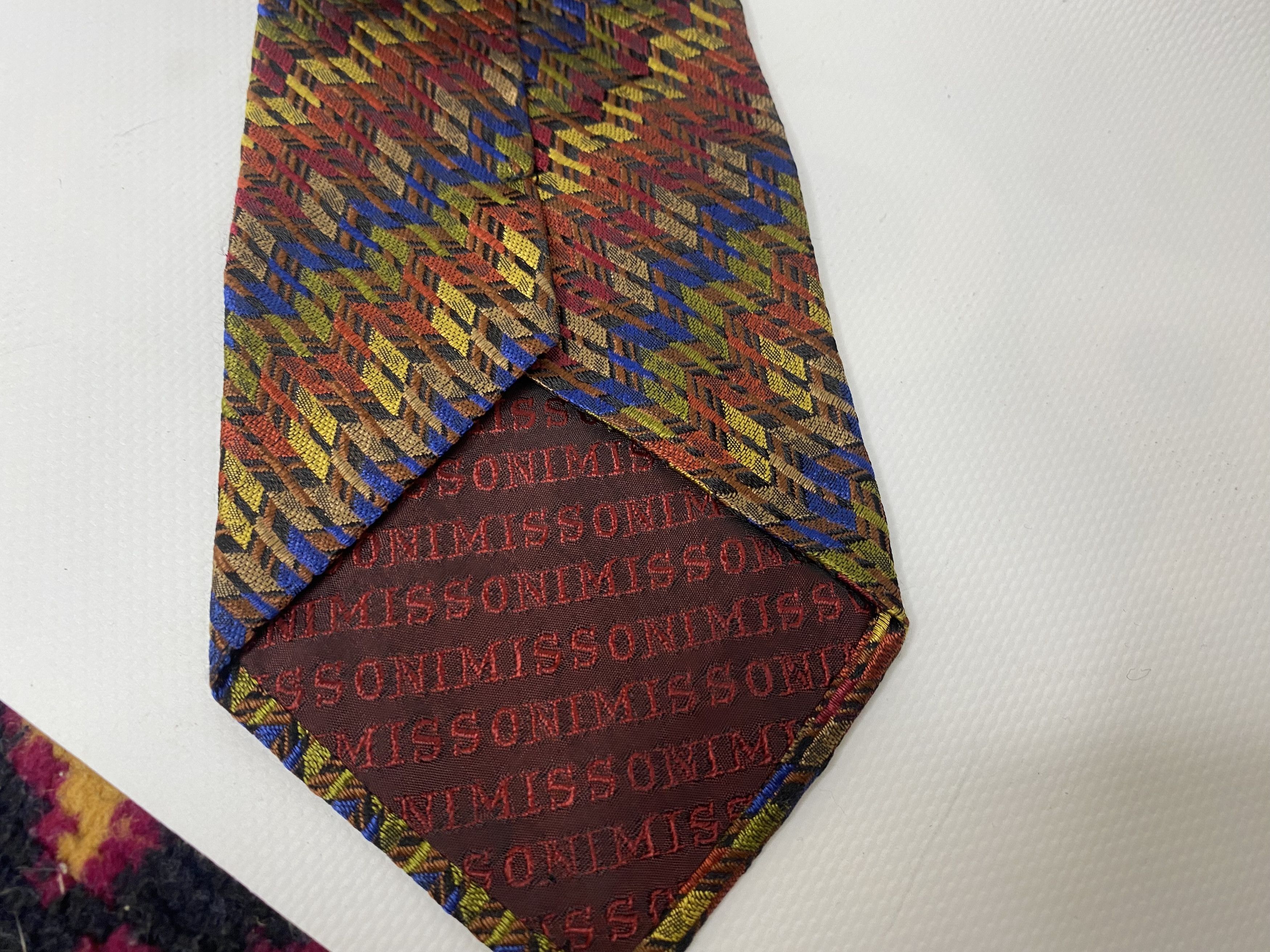 Missoni × Vintage VINTAGE MISSONI CRAVATTE SILK TIE STRIPES PATTERN MADE ITALY Size ONE SIZE - 3 Thumbnail