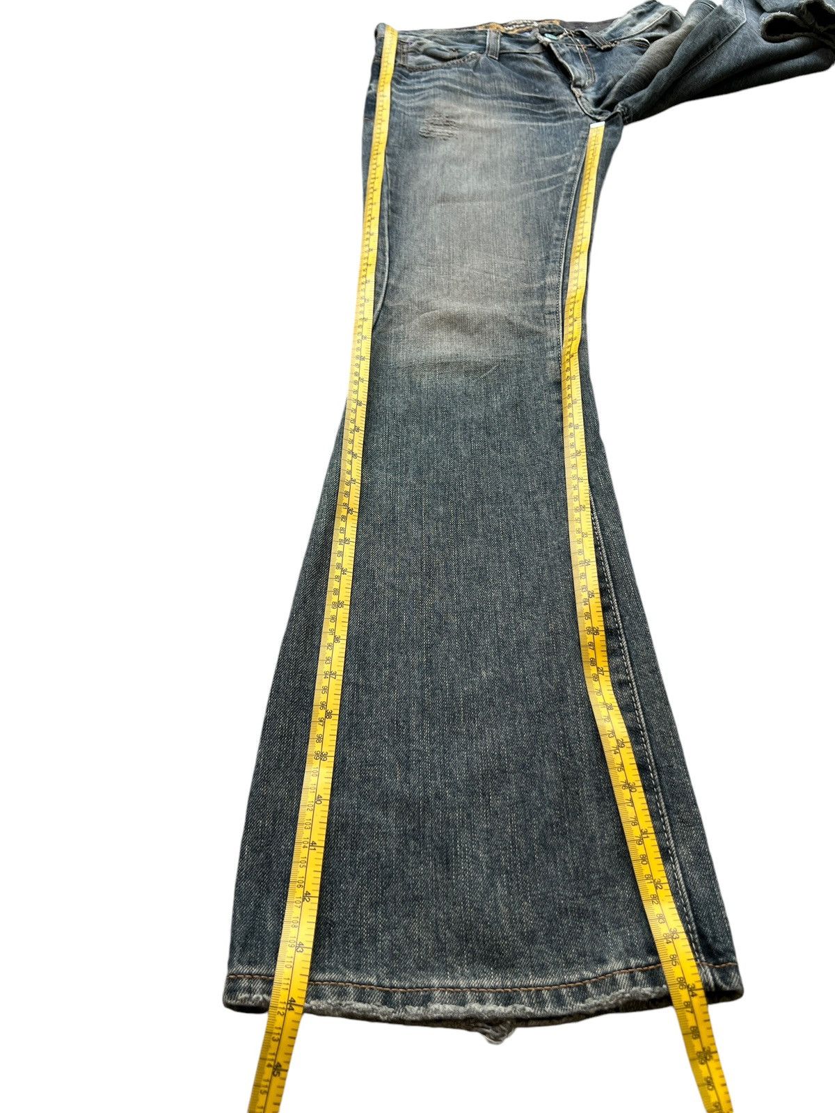 Edwin Edwin Vienus Distressed Bootcut Denim Flare Jeans 31x34 Size US 31 - 12 Thumbnail