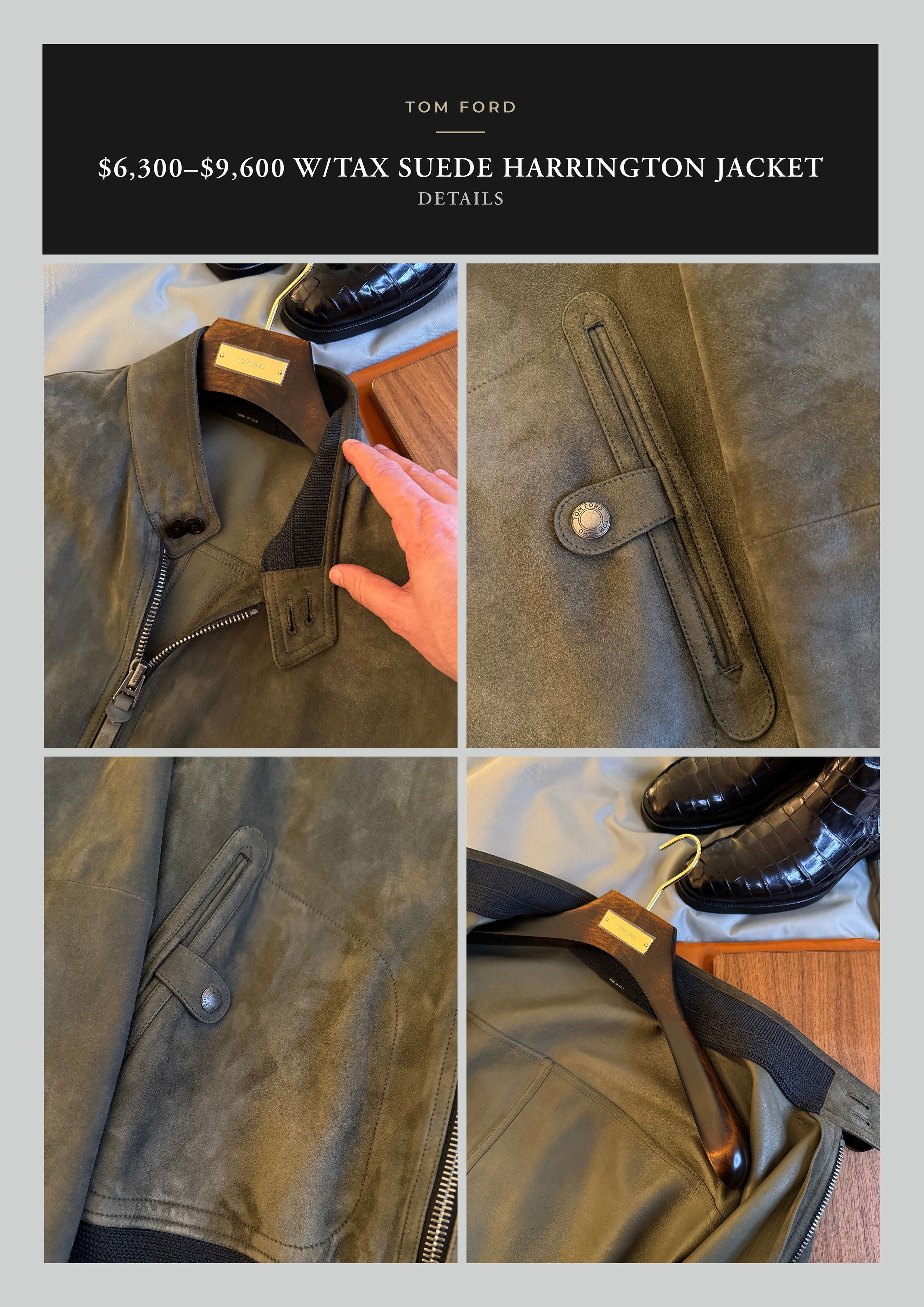 Tom Ford Fits 52, Coveted Rare $6,300 w/tax TOM FORD Suede Jacket, Size US XL / EU 56 / 4 - 22 Thumbnail