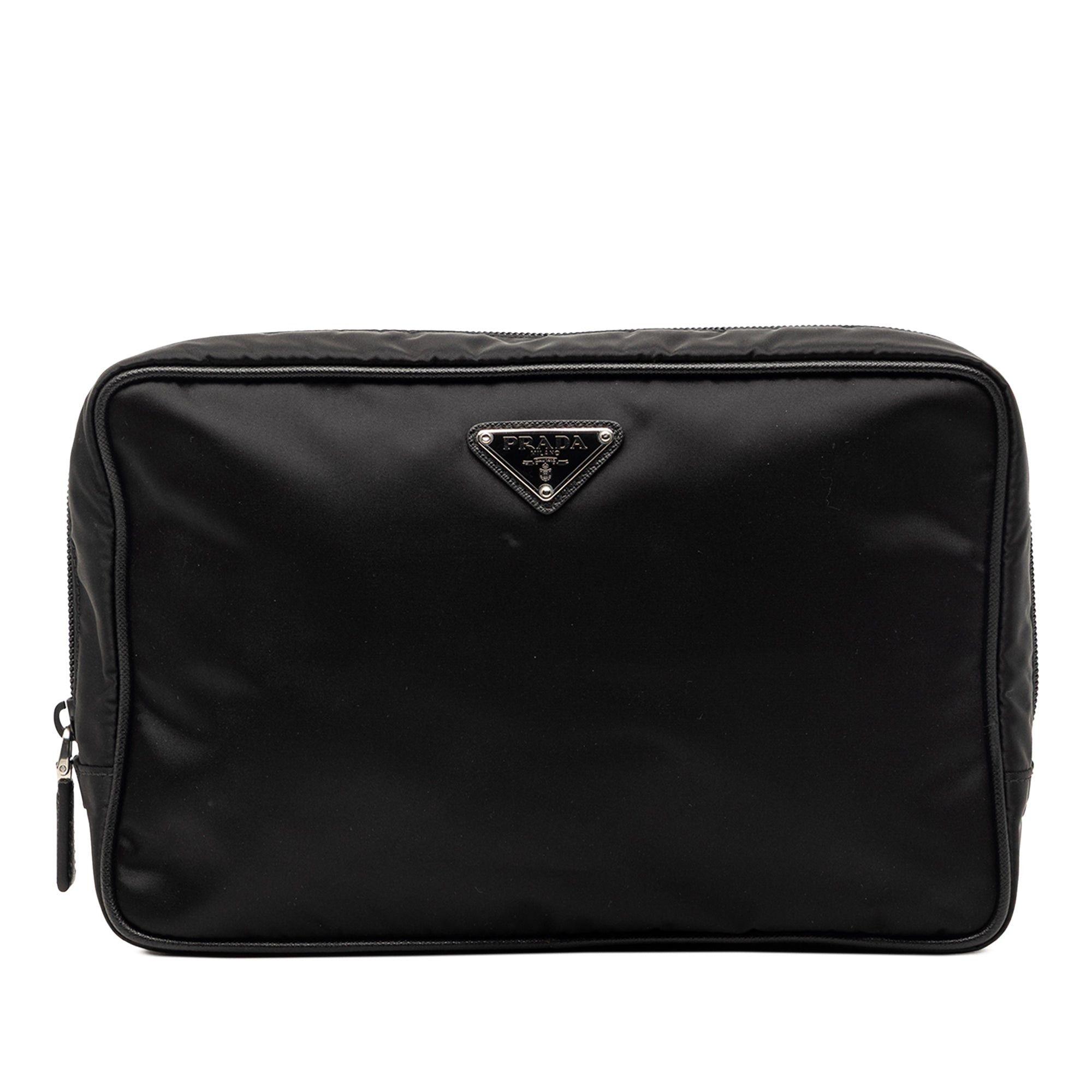 Prada Saffiano Trimmed Tessuto Clutch Size ONE SIZE - 1 Thumbnail