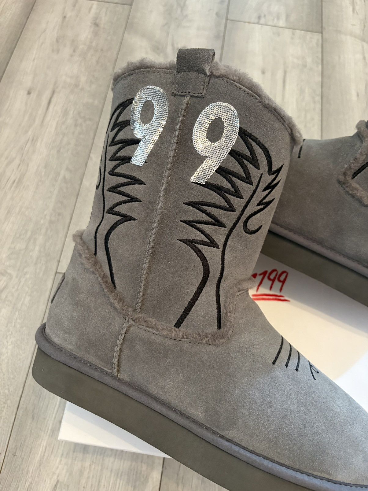Other Bazo 1199 Cowboy Uggs v2 Grey - Size 42 EU Size US 9 / EU 42 - 2 Thumbnail