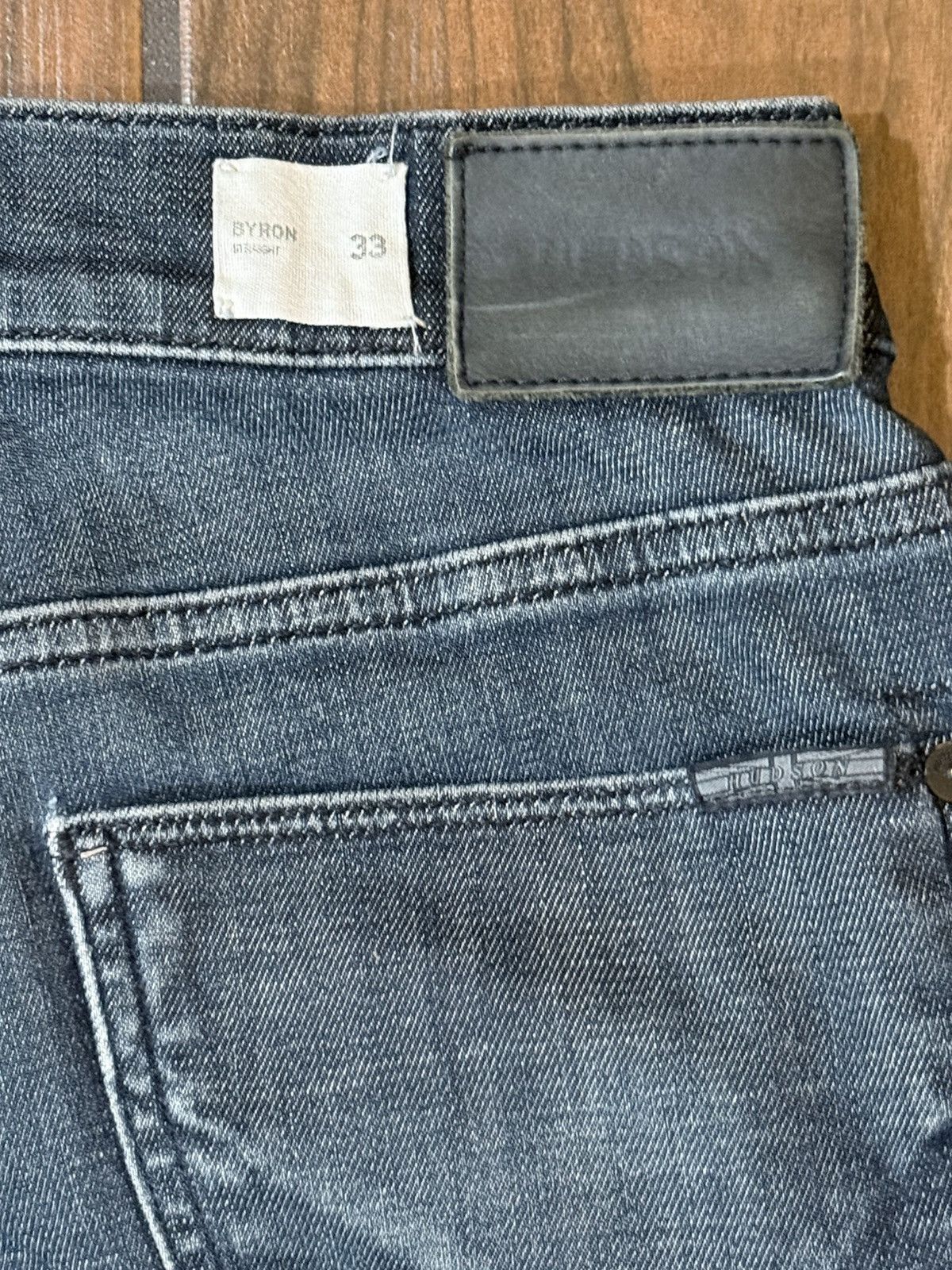 Hudson Hudson Byron Jeans Mens size 33 Dark Wash Slim Straight Size US 33 - 8 Thumbnail