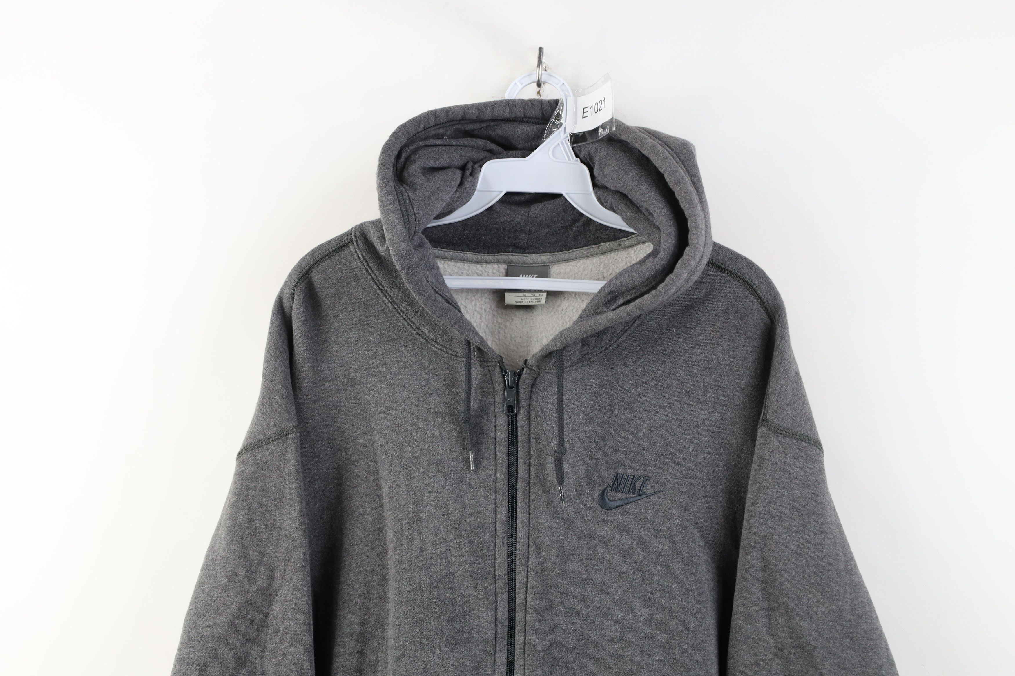 Nike Vintage Y2K Nike Mini Swoosh Heavyweight Full Zip Hoodie Size US XL / EU 56 / 4 - 2 Thumbnail