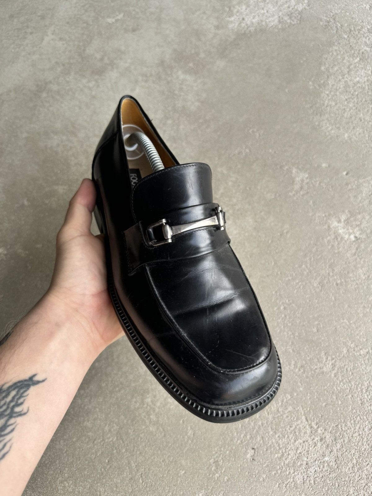 Vintage Black High Quality Leather Loafers Vintage Y2k Italy Hype Size US 8 / EU 41 - 13 Thumbnail