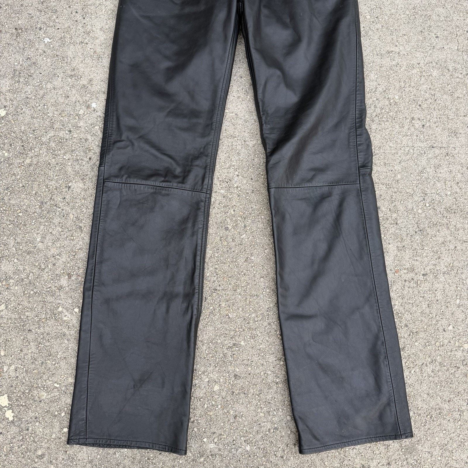 Gap × Vintage Vintage Y2K Gap Black Bootcut Leather Pants Size 30x33.5 30L Size US 30 / EU 46 - 3 Thumbnail