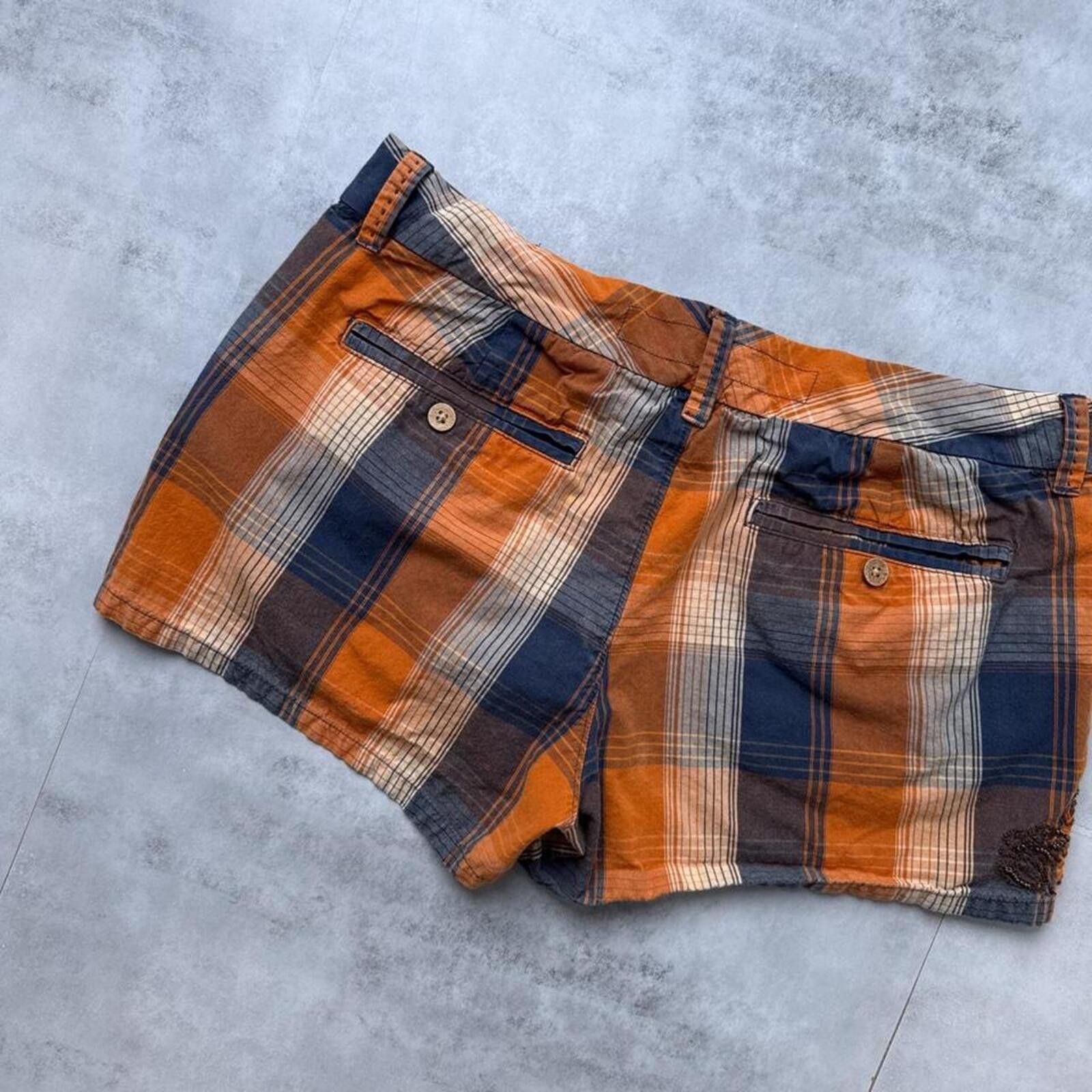 Old Navy Y2K Old Navy Surf Orange Grunge shorts Size 28" / US 6 / IT 42 - 8 Thumbnail