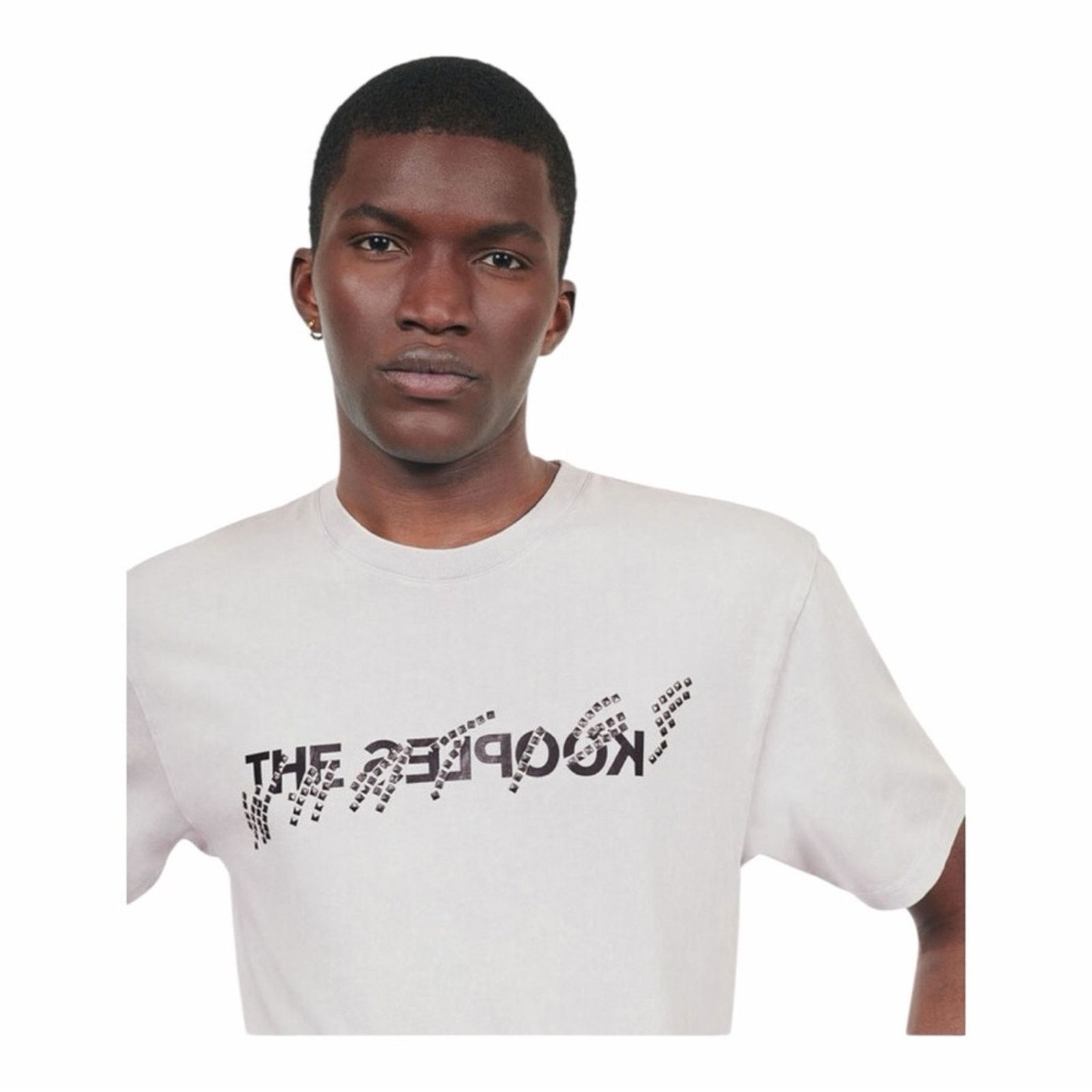 The Kooples The Kooples “What Is?” Studded Graphic T-Shirt Gray SM NWT Size US S / EU 44-46 / 1 - 14 Thumbnail