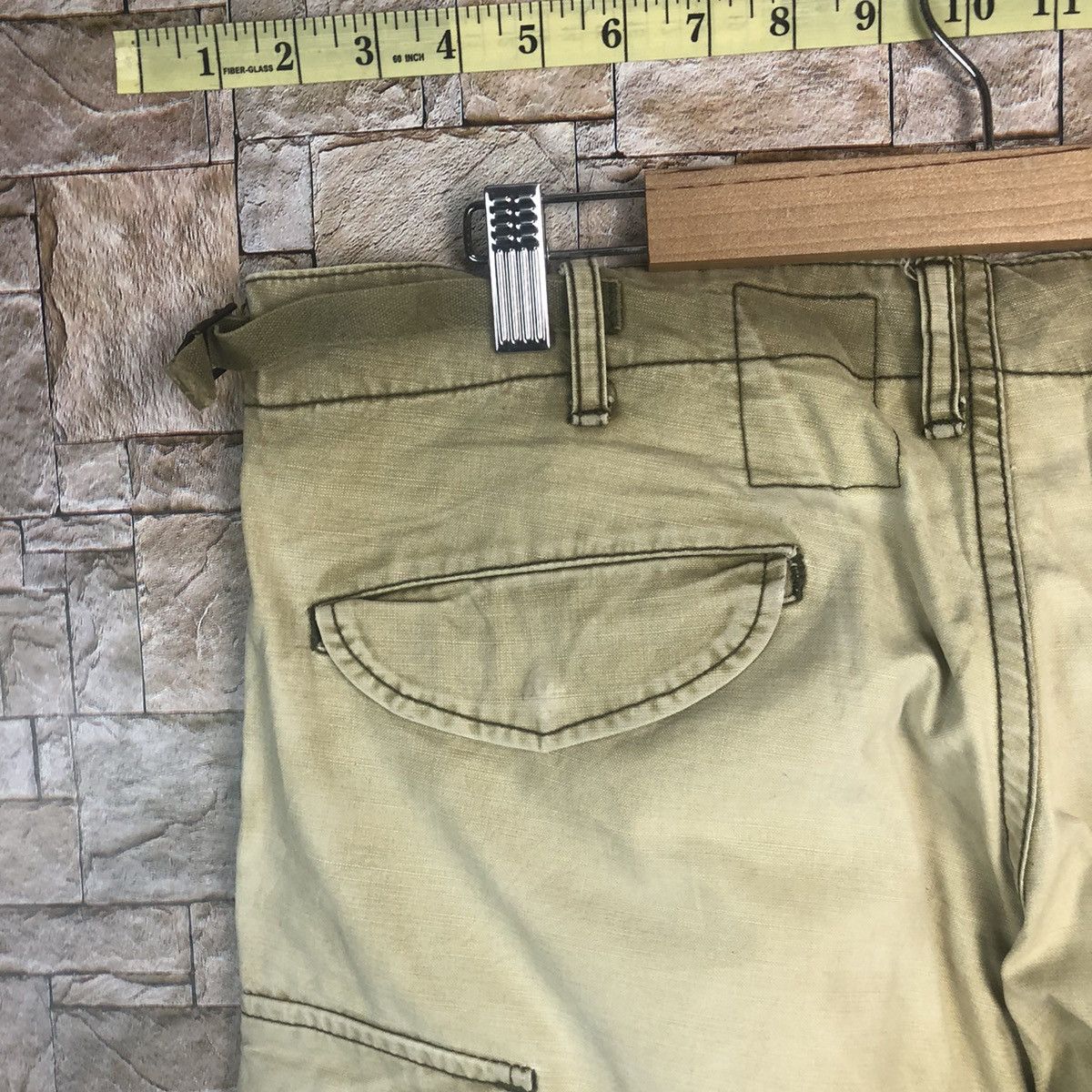 Japanese Brand Quadro Green Cargo Multipocket Pants #A359 Size US 33 - 19 Thumbnail