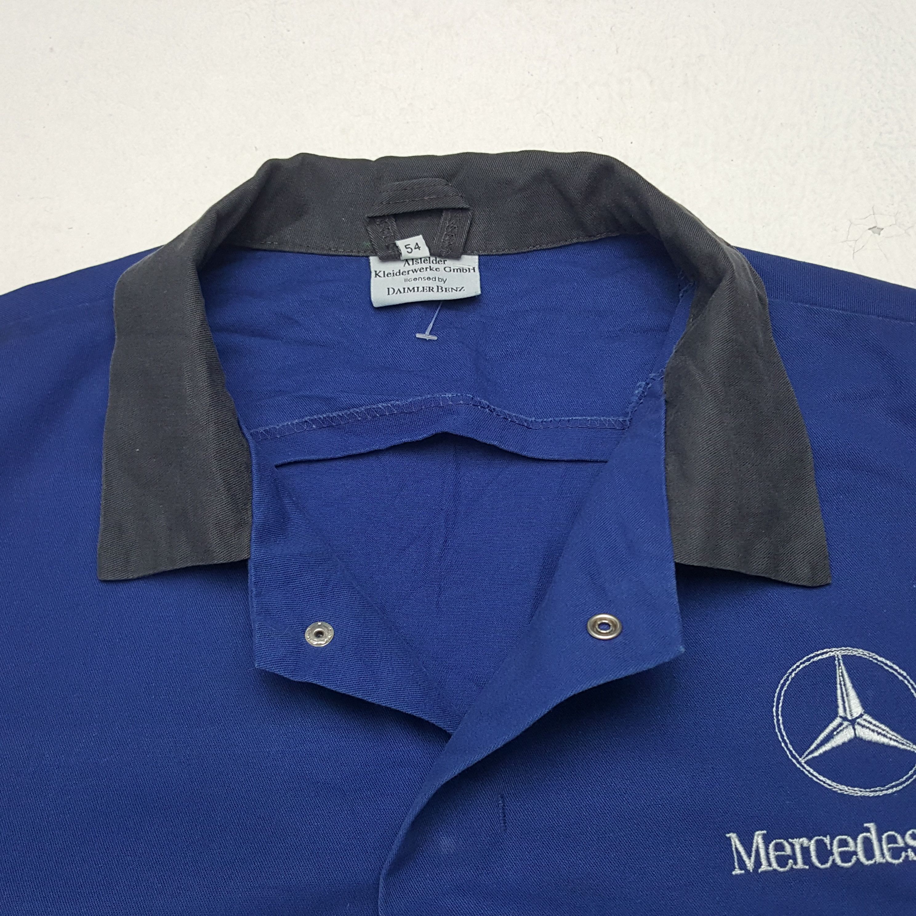 Mercedes-Benz × Vintage Vintage Mercedes-Benz Worker Jumpsuit Coverall Jacket Size US L / EU 52-54 / 3 - 9 Thumbnail