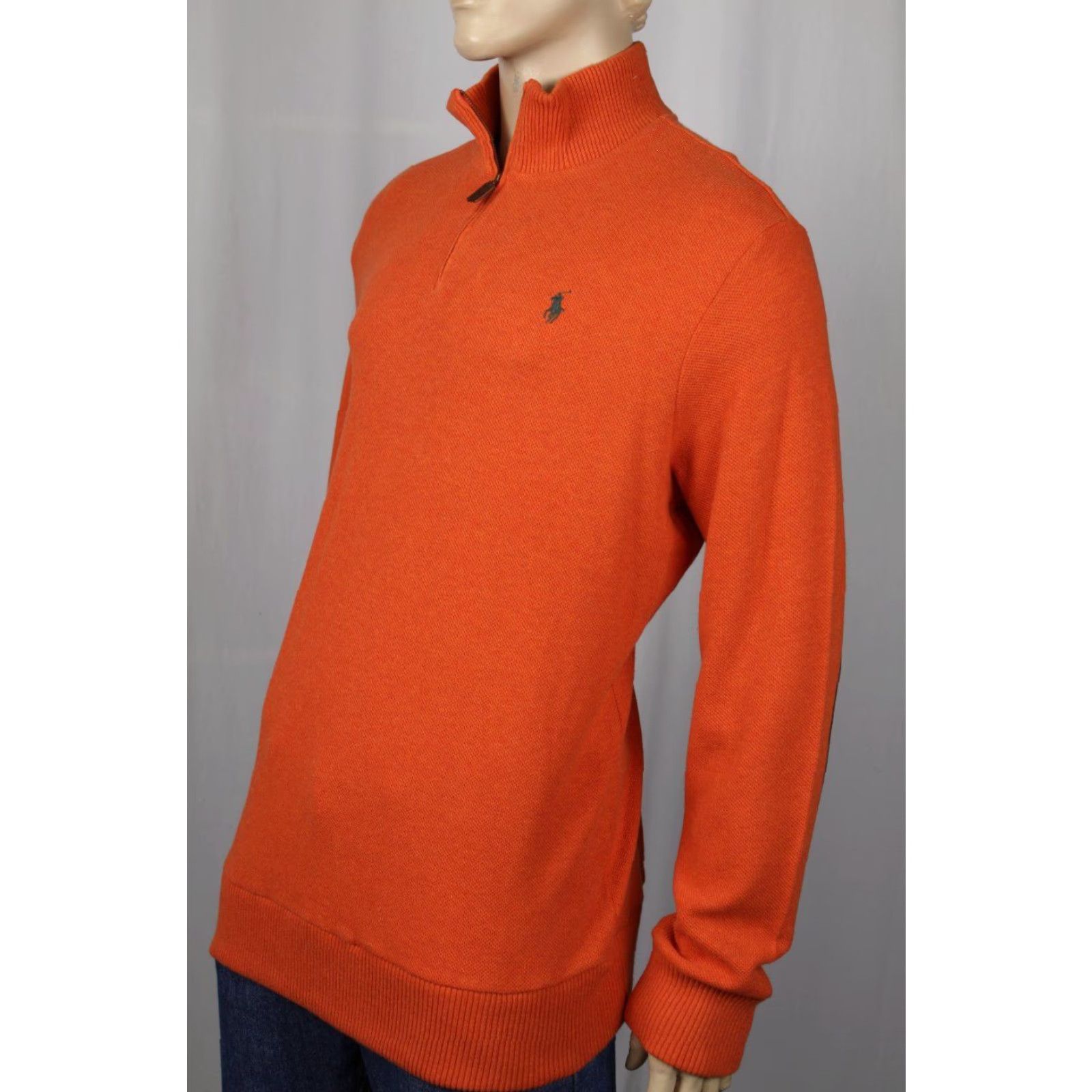 Polo Ralph Lauren Polo Ralph Lauren Orange 1/2 Zip Sweater Suede Elbow NWT XL Mens Knit Orange 1/2 Zip Polo Ralph Lauren Sweater NWT XL Mens Size US XL / EU 56 / 4 - 2 Thumbnail