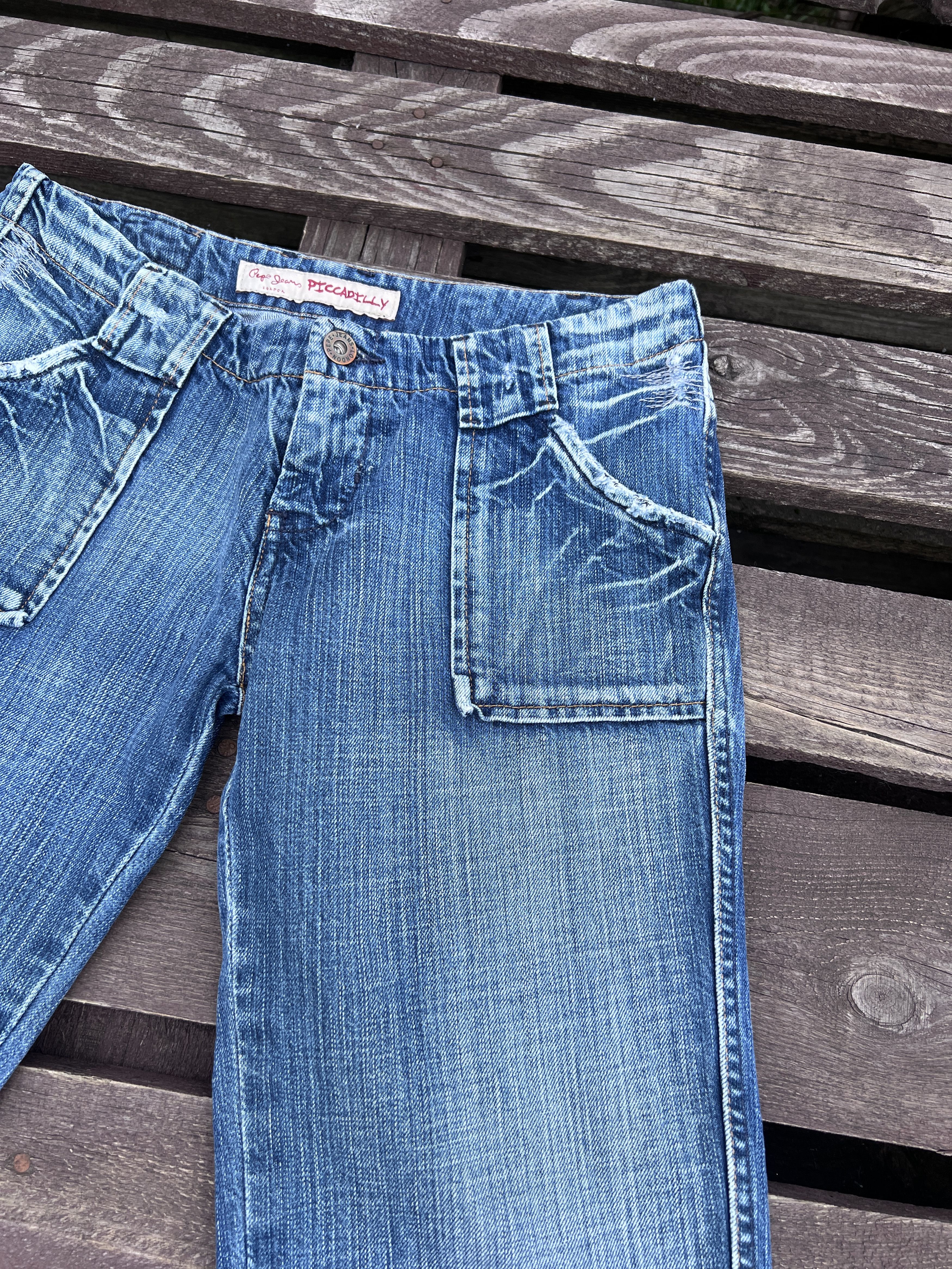 Pepe Jeans Vintage Y2K Pepe Jeans Flare Jeans Washed Denim Bootcut Size 28" / US 6 / IT 42 - 15 Thumbnail