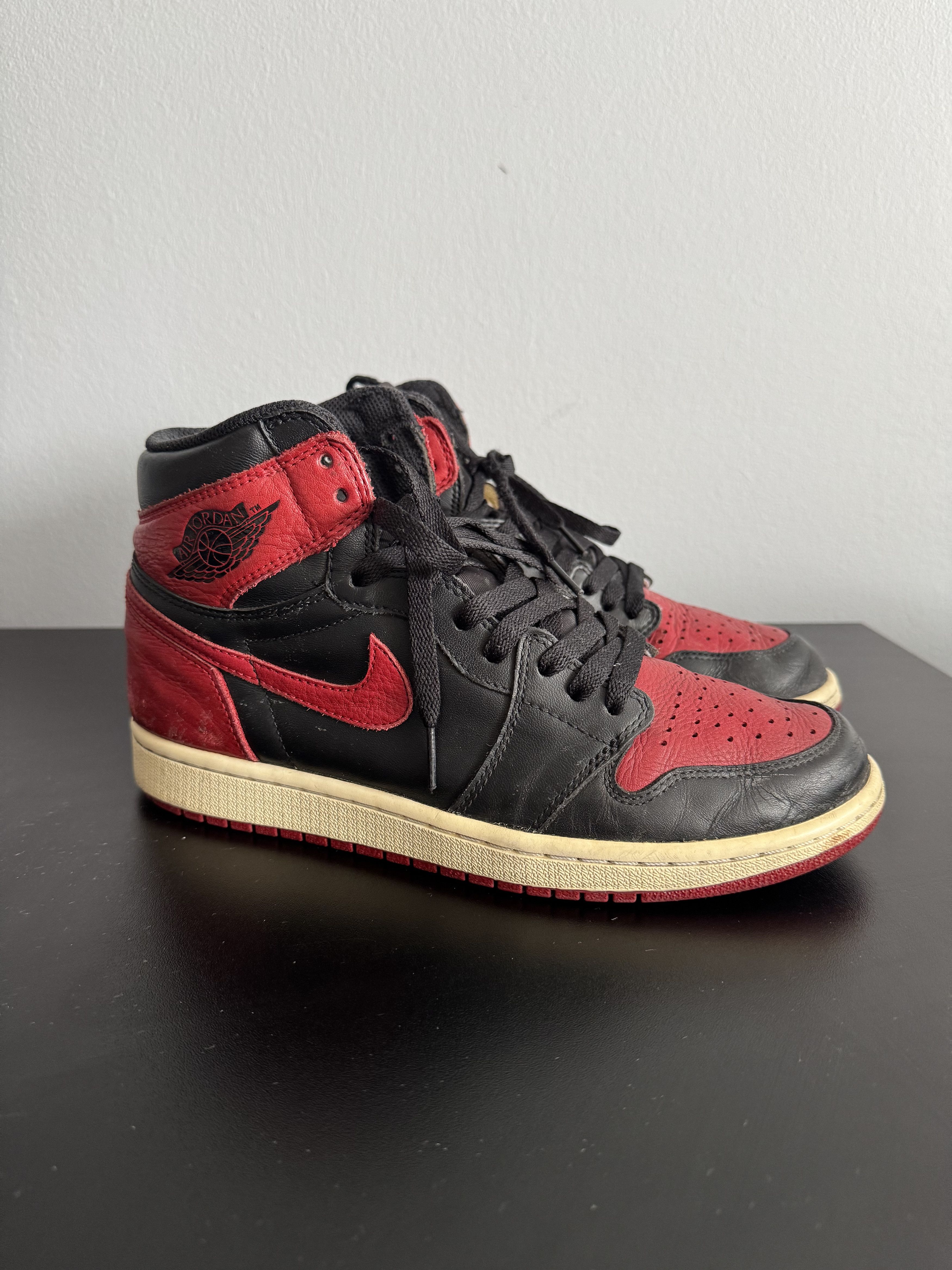Nike Nike Air Jordan 1 Retro High Bred Banned 2016 OG Red Black Size US 9 / EU 42 - 3 Thumbnail