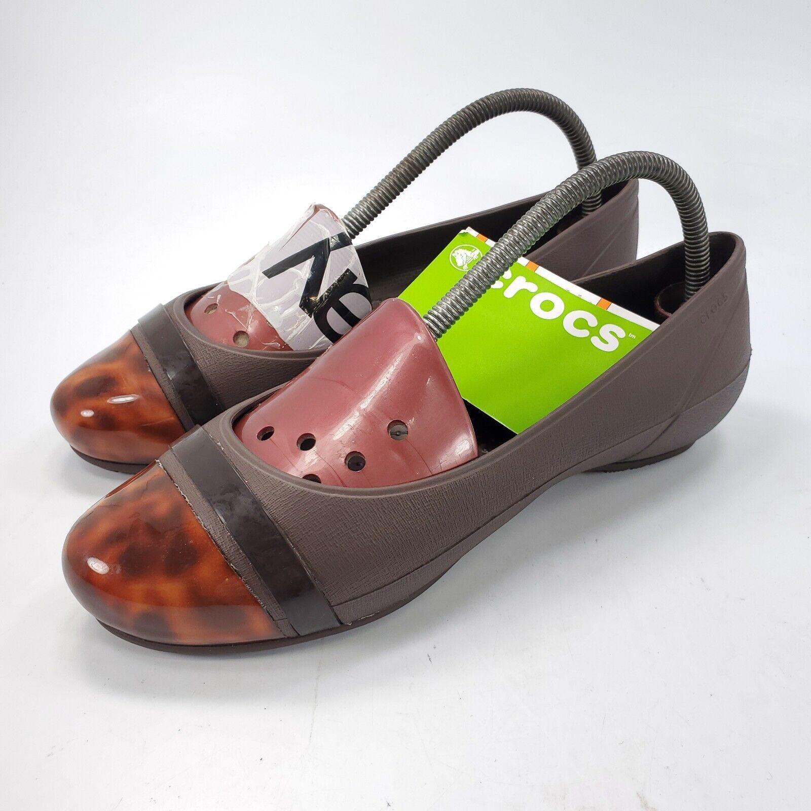Crocs Crocs Round Toe Rubber Comfort Ballet Flat Womens Size 8 Size US 8 / IT 38 - 1 Thumbnail