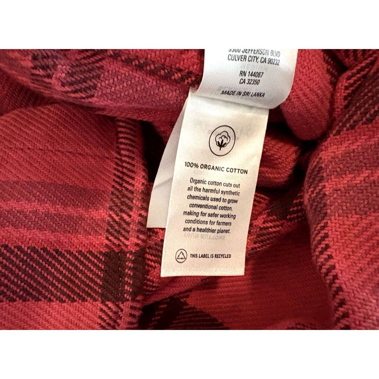 Outerknown VINTAGE Outerknown Shirt Red Flannel Long Sleeve Organic Cotton Mens Medium Size US M / EU 48-50 / 2 - 4 Thumbnail