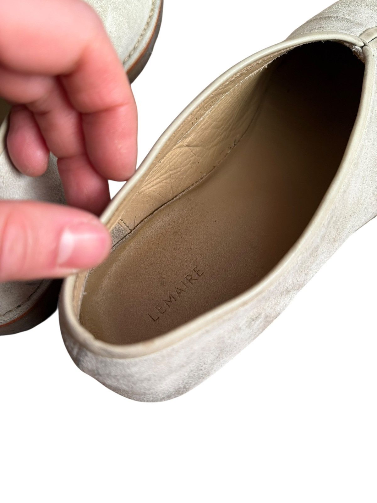 Lemaire Piped Leather Suede Crepe Flat Shoe Size US 10 / EU 43 - 6 Thumbnail