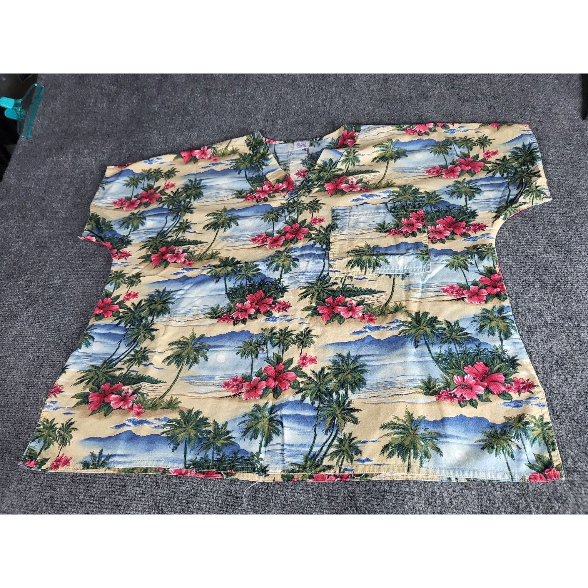 Vintage S.C.R.U.B.S Rare Tropical Scrub Top Unisex Sz L Island Beach Size L / US 10 / IT 46 - 1 Thumbnail
