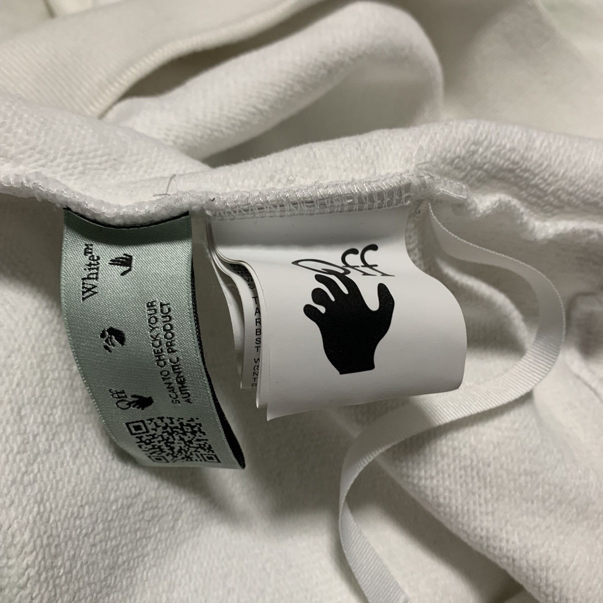 Off-White Off White Medium Pascal Arrows White Hoodie Virgil Abloh Size US M / EU 48-50 / 2 - 9 Thumbnail