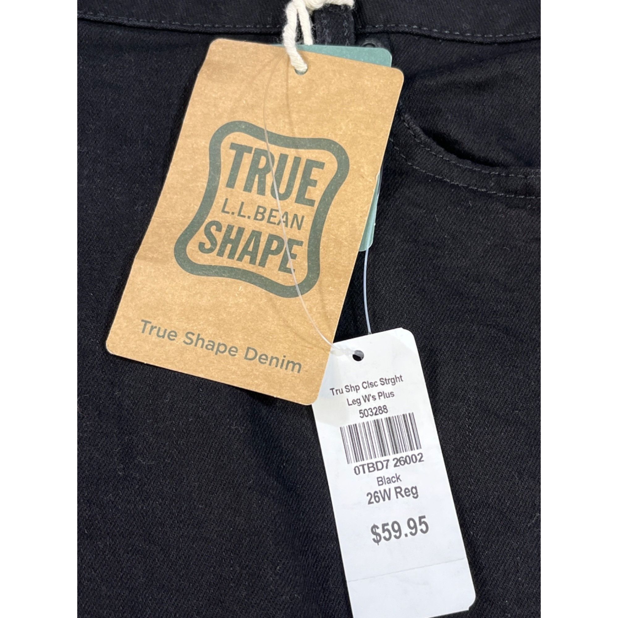 L.L. Bean L.L. Bean Women's Black Jeans/Straight Leg Size 26W SKU 5729 Size 26" / US 2 / IT 38 - 3 Thumbnail