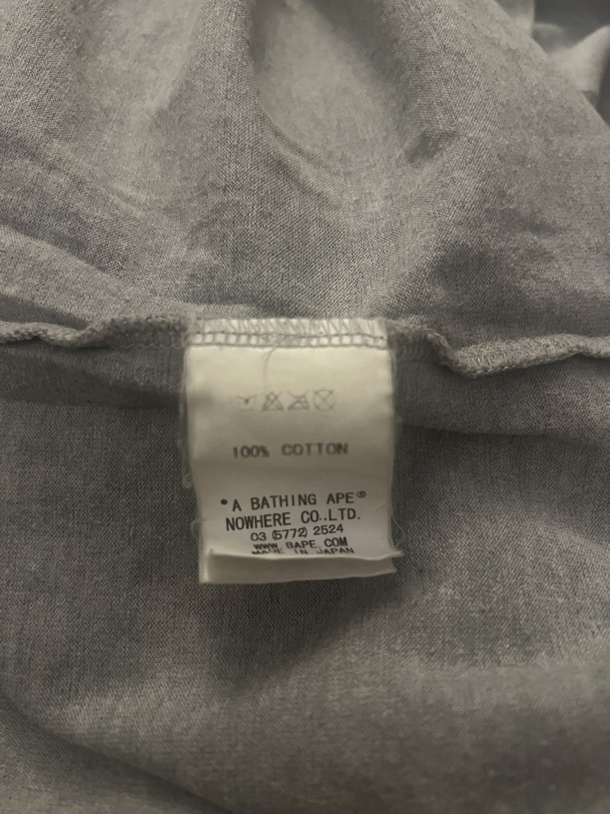 Bape 2008 Bape Bapesta shirt grey m Size US M / EU 48-50 / 2 - 5 Thumbnail