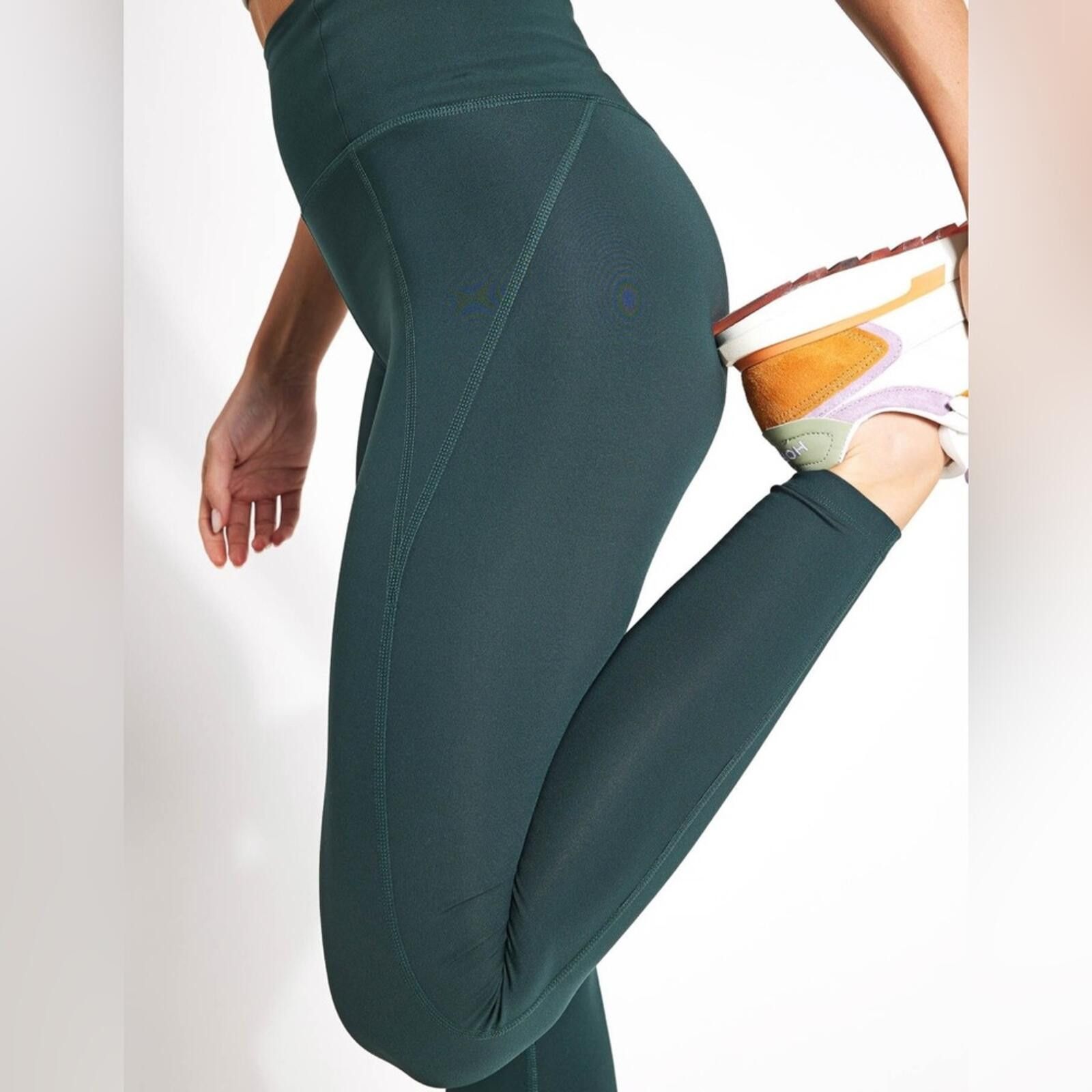 Girlfriend Collective Girlfriend Collective / High Rise Legging / Moss Green / S Size 28" / US 6 / IT 42 - 3 Thumbnail