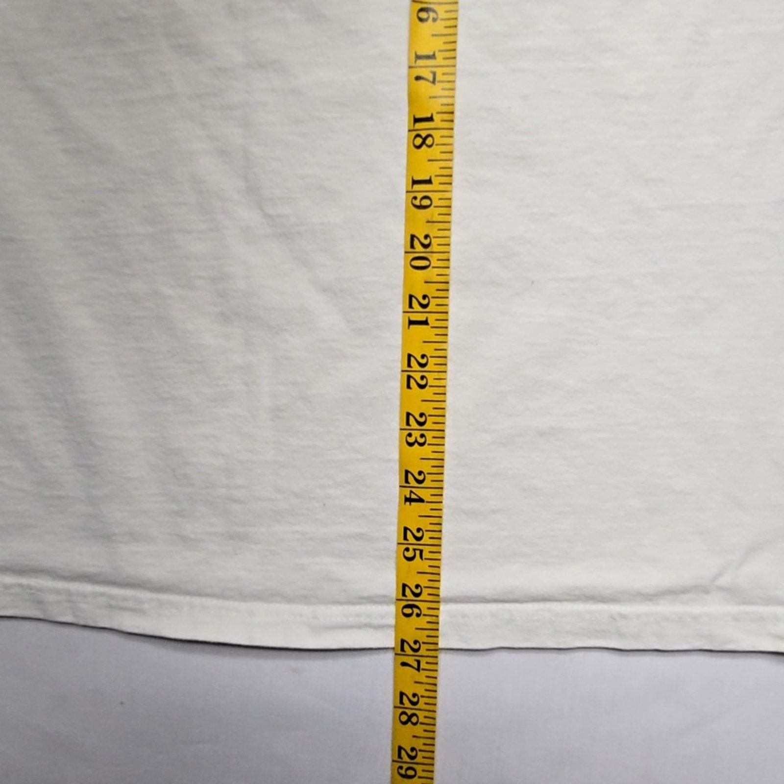 Fruit Of The Loom World's Best Dad Shirt Cream Large Handprint White Tee 2000s Size US L / EU 52-54 / 3 - 8 Thumbnail