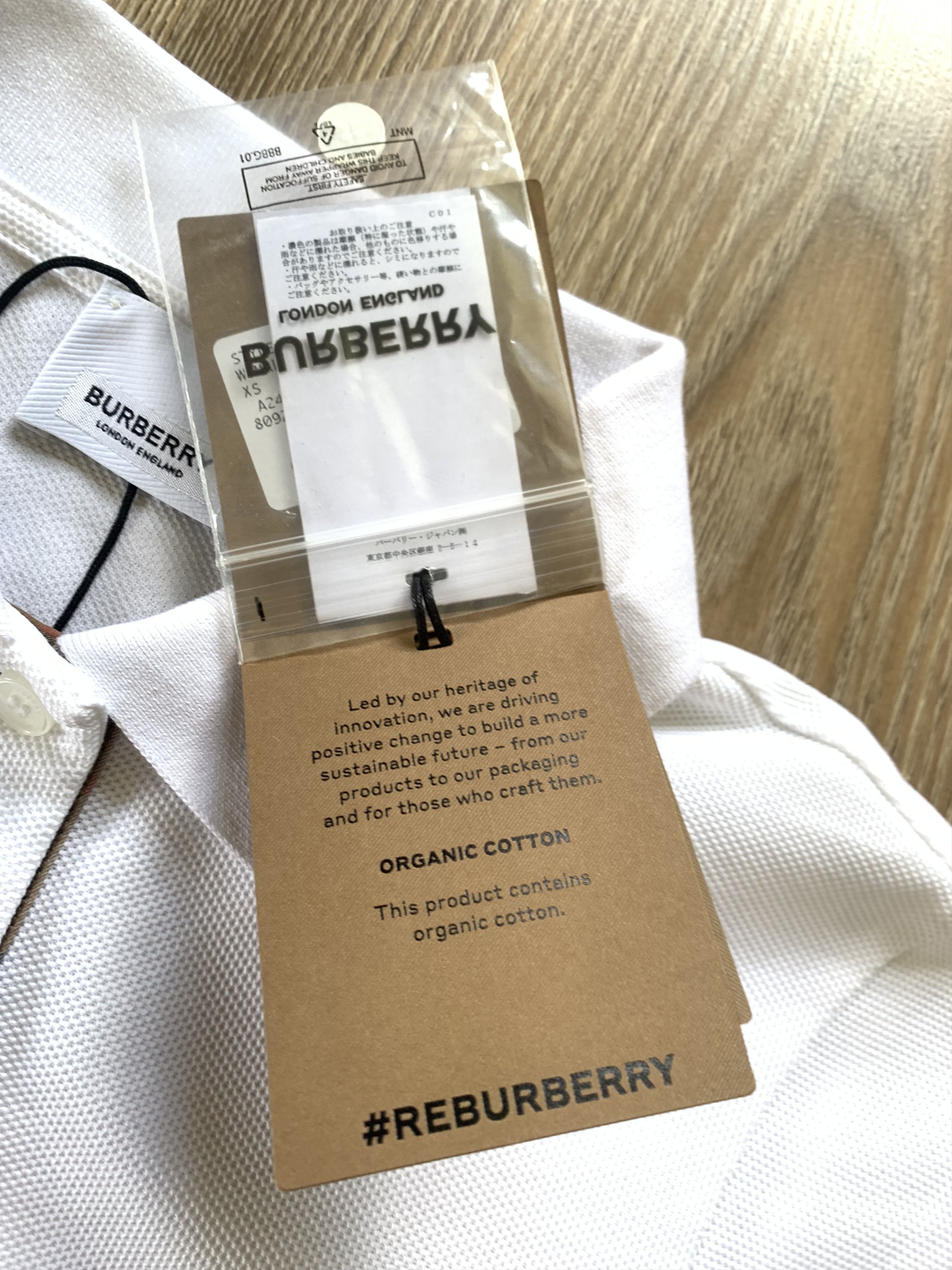 Burberry Burberry Malleco Womens White Cotton Polo Size XS / US 0-2 / IT 36-38 - 9 Thumbnail