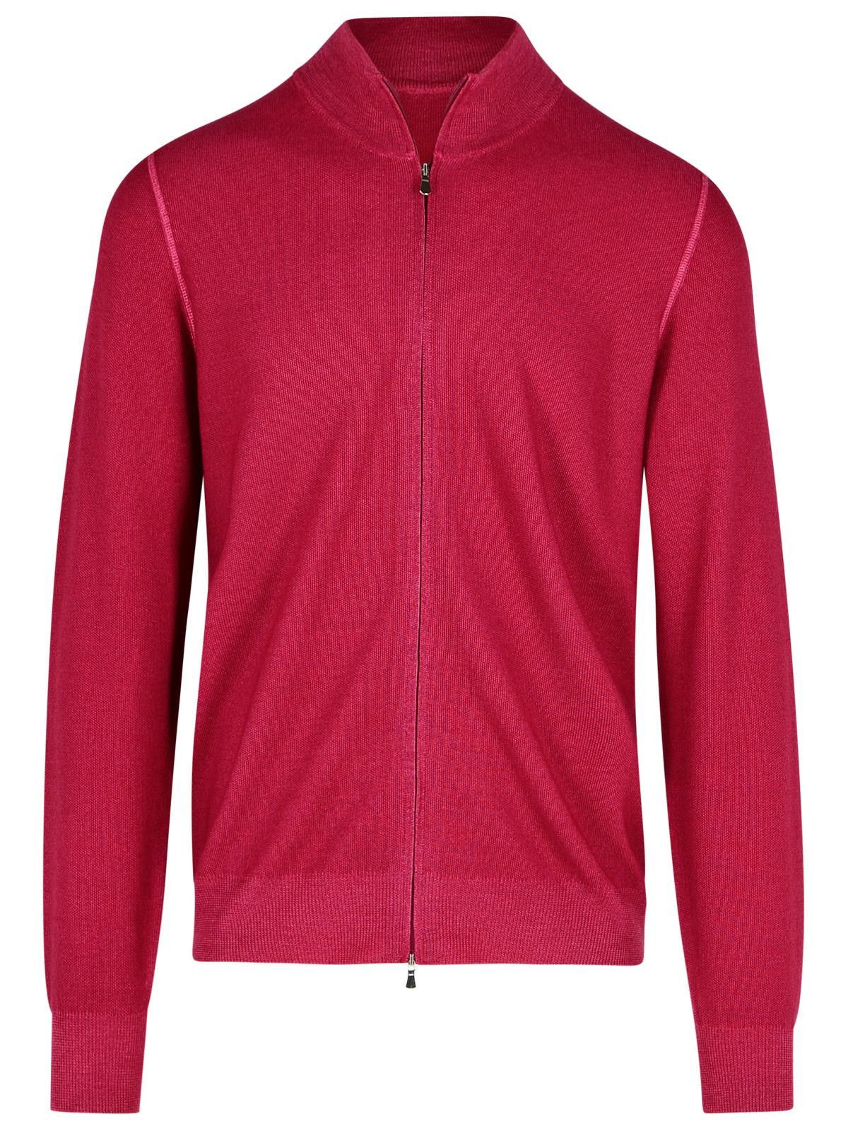 Gran Sasso GRAN SASSO Red Virgin Wool Sweater Size US S / EU 44-46 / 1 - 1 Thumbnail