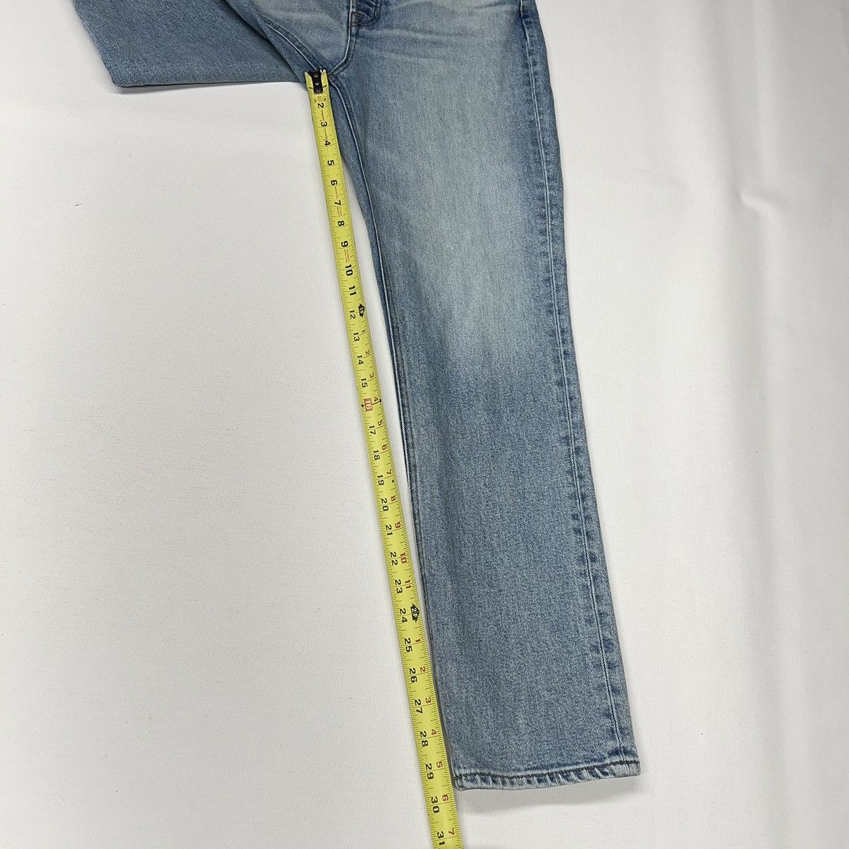 Madewell Rivet & Thread Jeans Blue Perfect Vintage Ryserson Denim Size 28" / US 6 / IT 42 - 19 Thumbnail