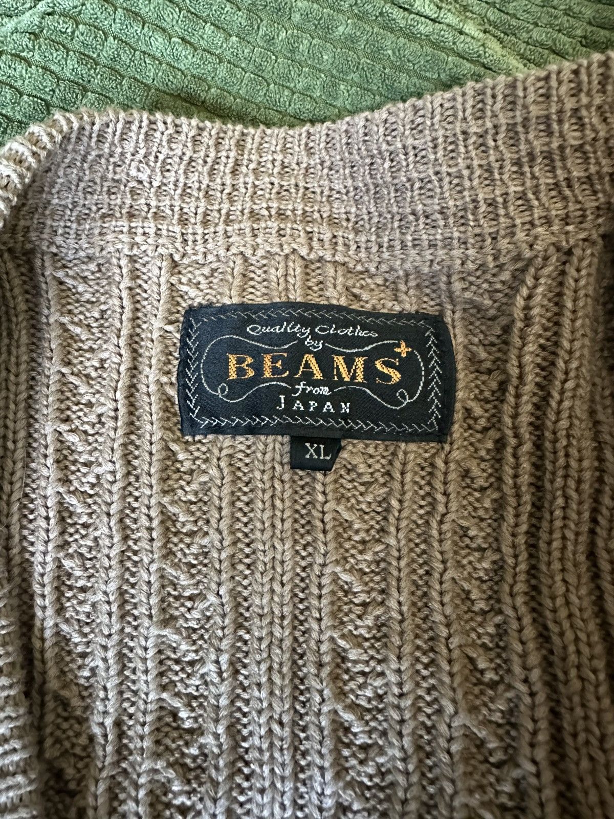 Beams Plus × Japanese Brand Beams PLUS Cable Knit Cardigan Size US XL / EU 56 / 4 - 4 Thumbnail