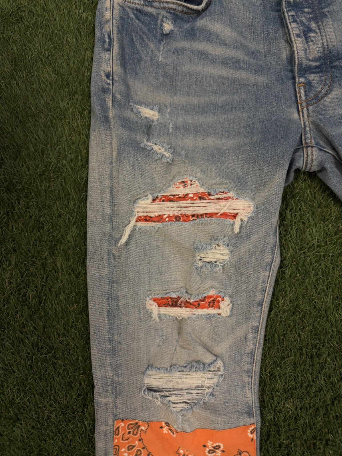 Amiri Amiri Jeans Orange Patch Size 30 Clean Condition 🧼 Size US 30 / EU 46 - 8 Thumbnail