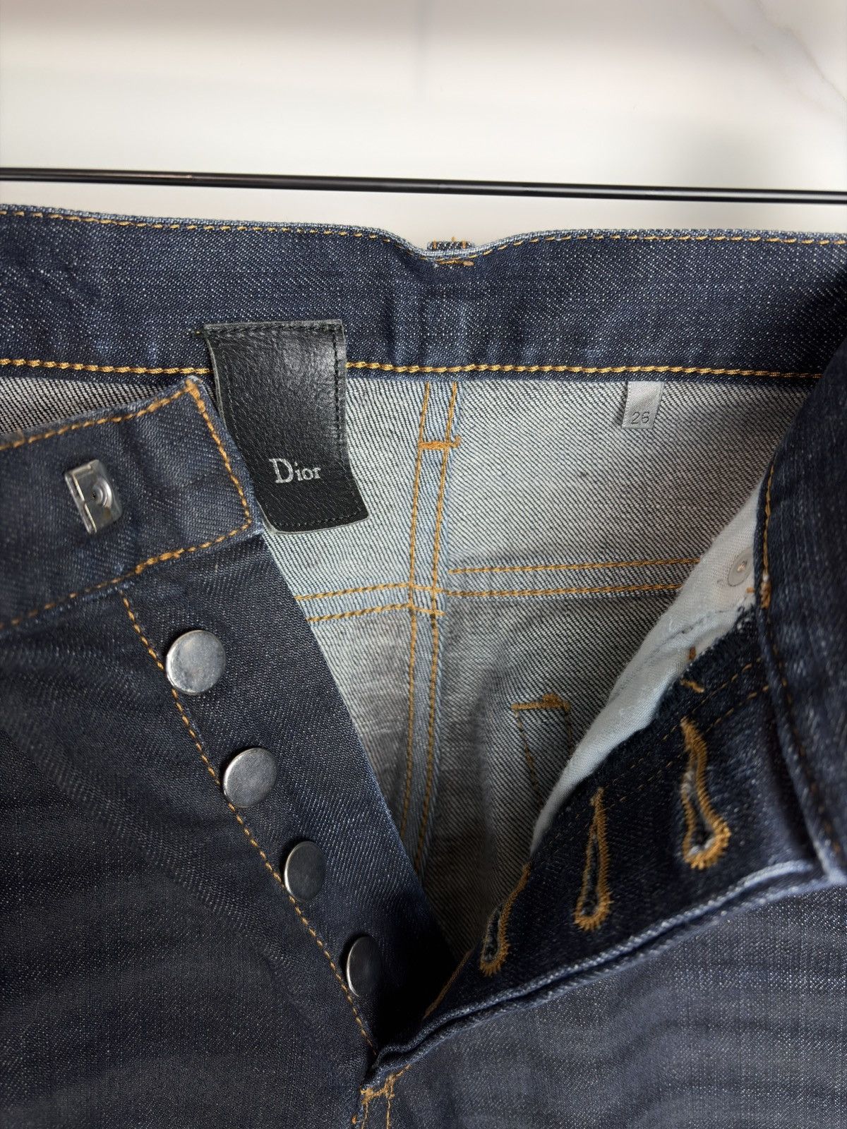Dior AW09 Dior Homme Black Waxed Coated Whiskered Denim Jeans Size US 26 / EU 42 - 5 Thumbnail