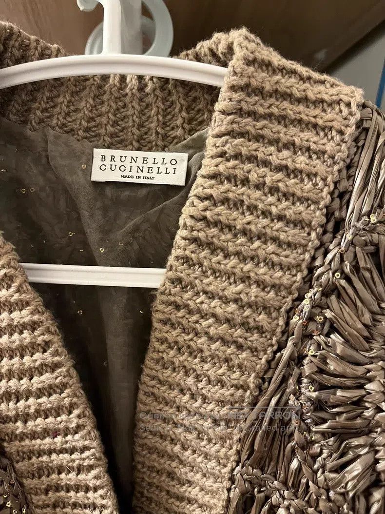 Brunello Cucinelli Brunello Cucinelli 24' opera knit openwork cardigan Size L / US 10 / IT 46 - 3 Thumbnail