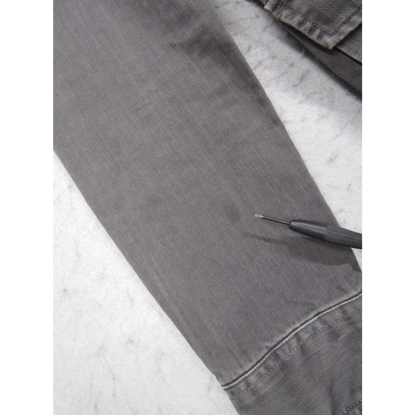 7 For All Mankind VINTAGE 7 For All Mankind Women's Jacket Small Gray Casual Military Twill All Seasons Size S / US 4 / IT 40 - 6 Thumbnail