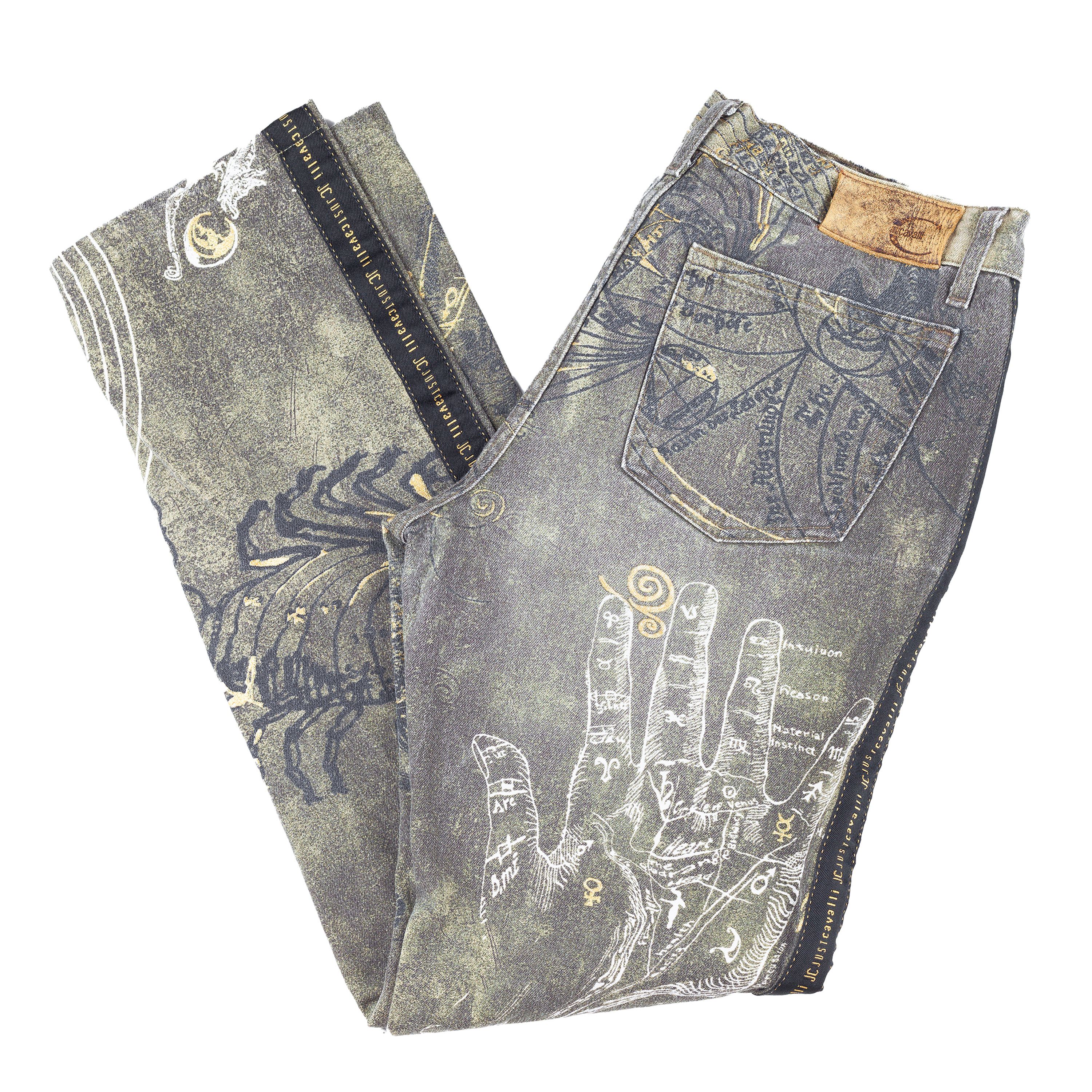 Just Cavalli Just Cavalli AW 2003 Astrology Vintage Pants (M) Size US 27 - 2 Thumbnail