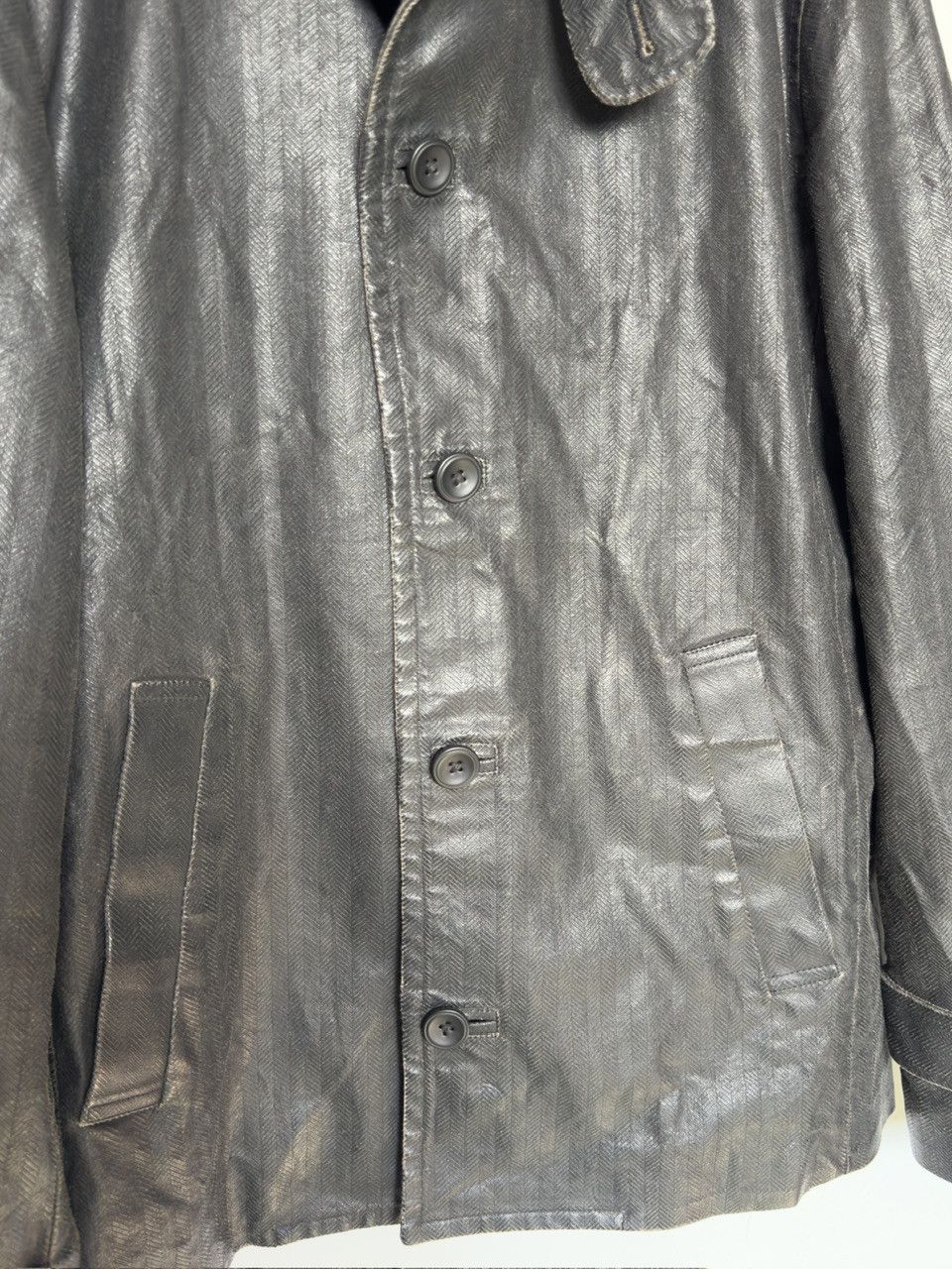 Armani 🔥 rare coat jacket waxed Armani Exchange size M Size US M / EU 48-50 / 2 - 3 Thumbnail