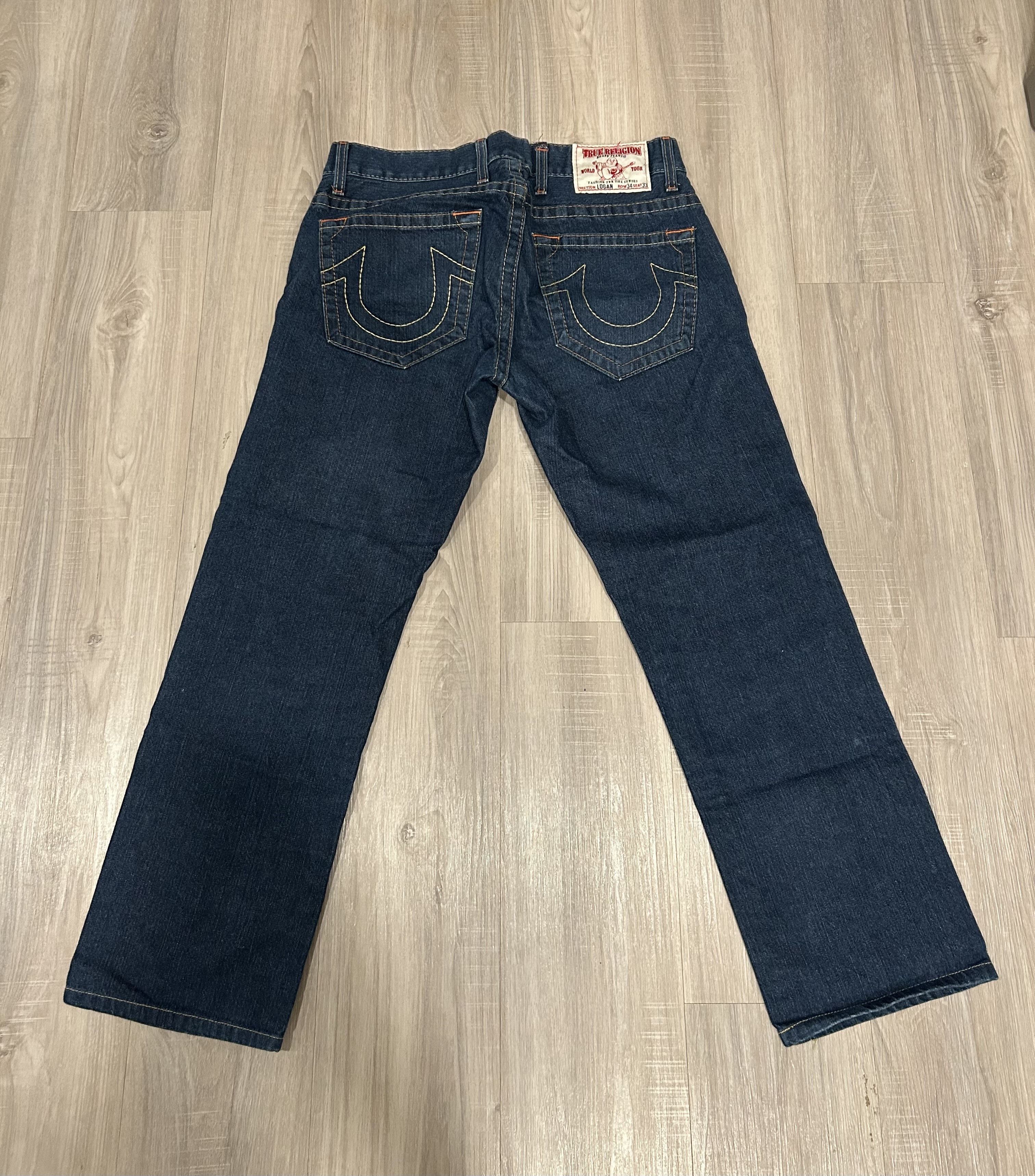 True Religion True Religion Vintage Dark Wash Straight Leg Jeans Size US 34 / EU 50 - 1 Thumbnail