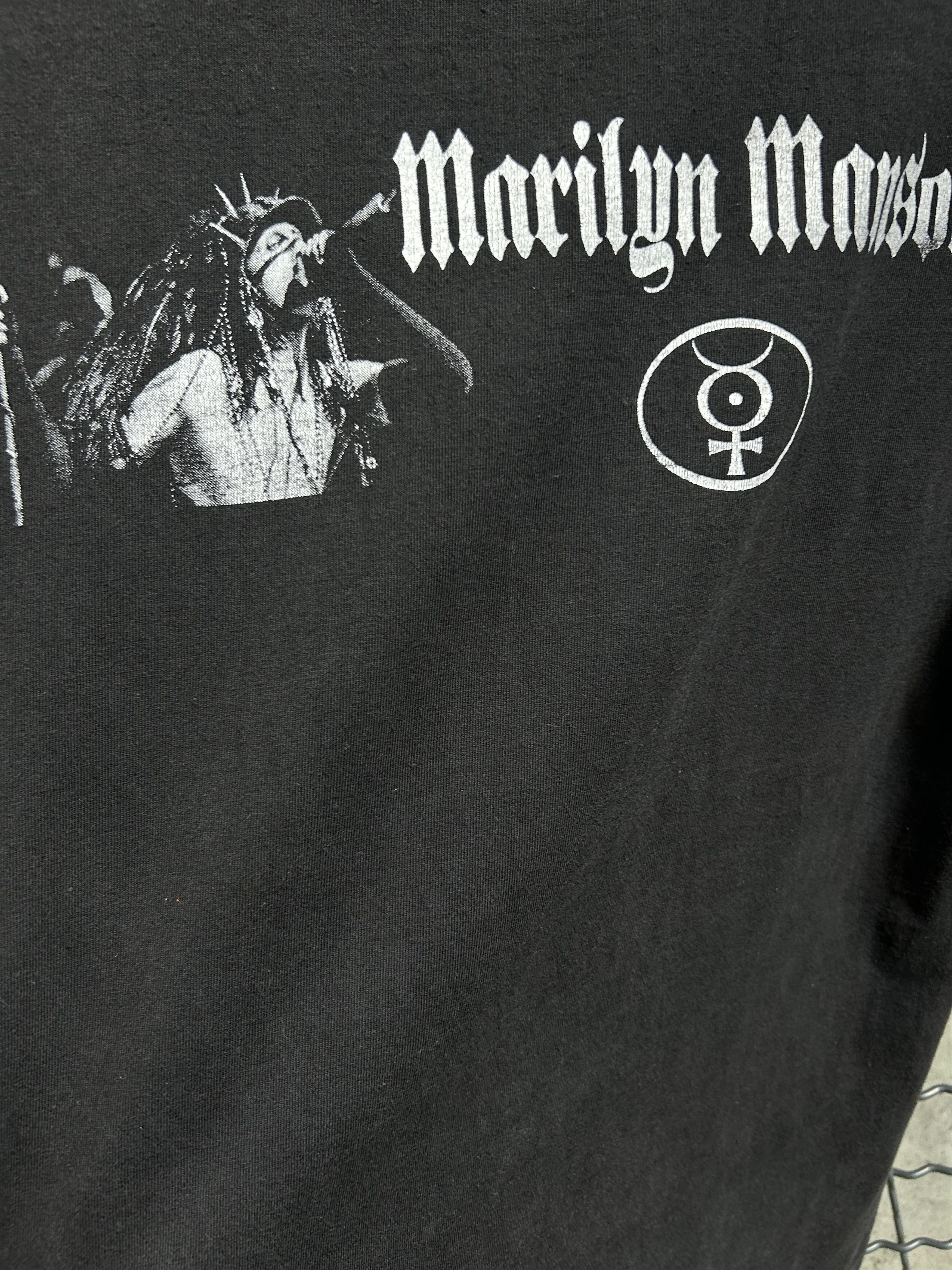 Band Tees Vintage 2003 Marilyn Manson Rock Band T-shirt Size US M / EU 48-50 / 2 - 16 Thumbnail