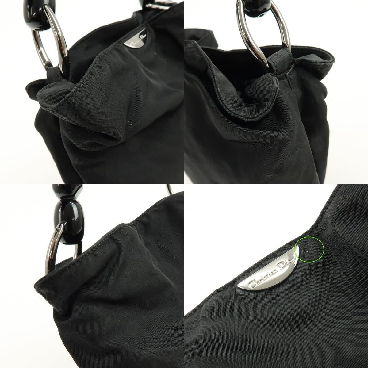 Christian Dior Monsieur Christian Dior Malice Nylon Top Handle Bag Black Size ONE SIZE - 6 Thumbnail