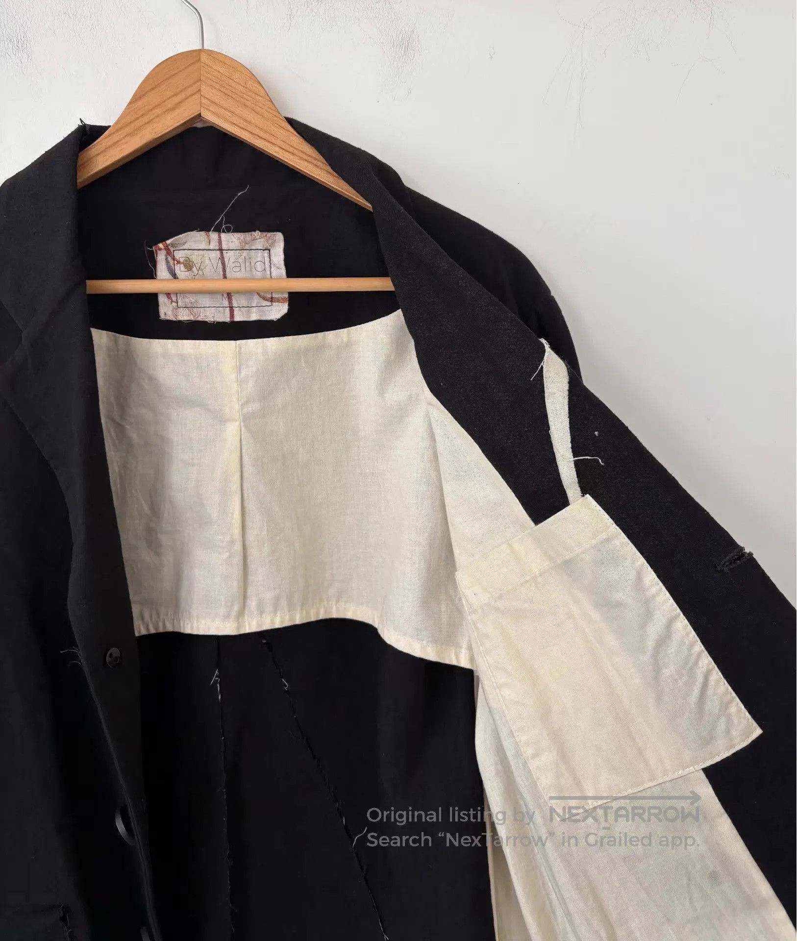 By Walid Black Distressed Button. Size US S / EU 44-46 / 1 - 6 Thumbnail