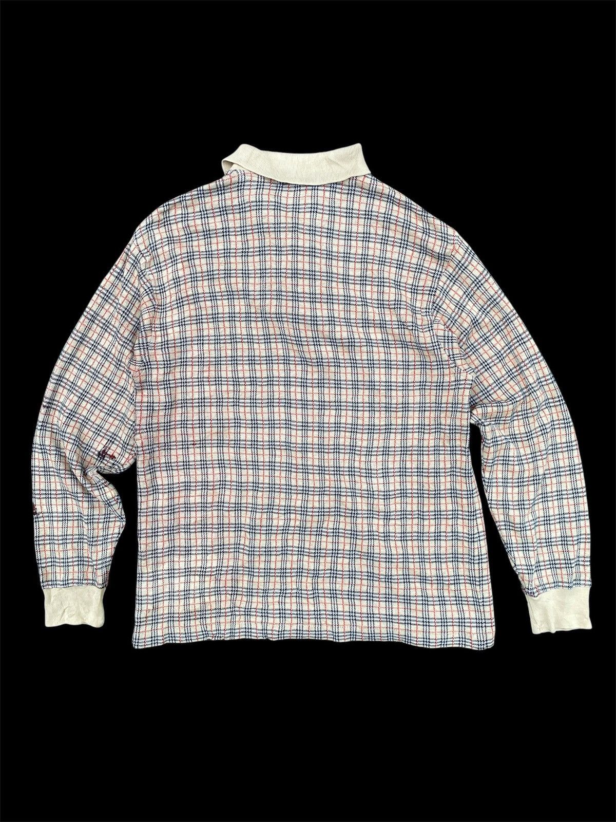 Burberry Vintage BURBERRYS NOVA CHECK Long-sleeve Polo Shirt Size US L / EU 52-54 / 3 - 2 Thumbnail