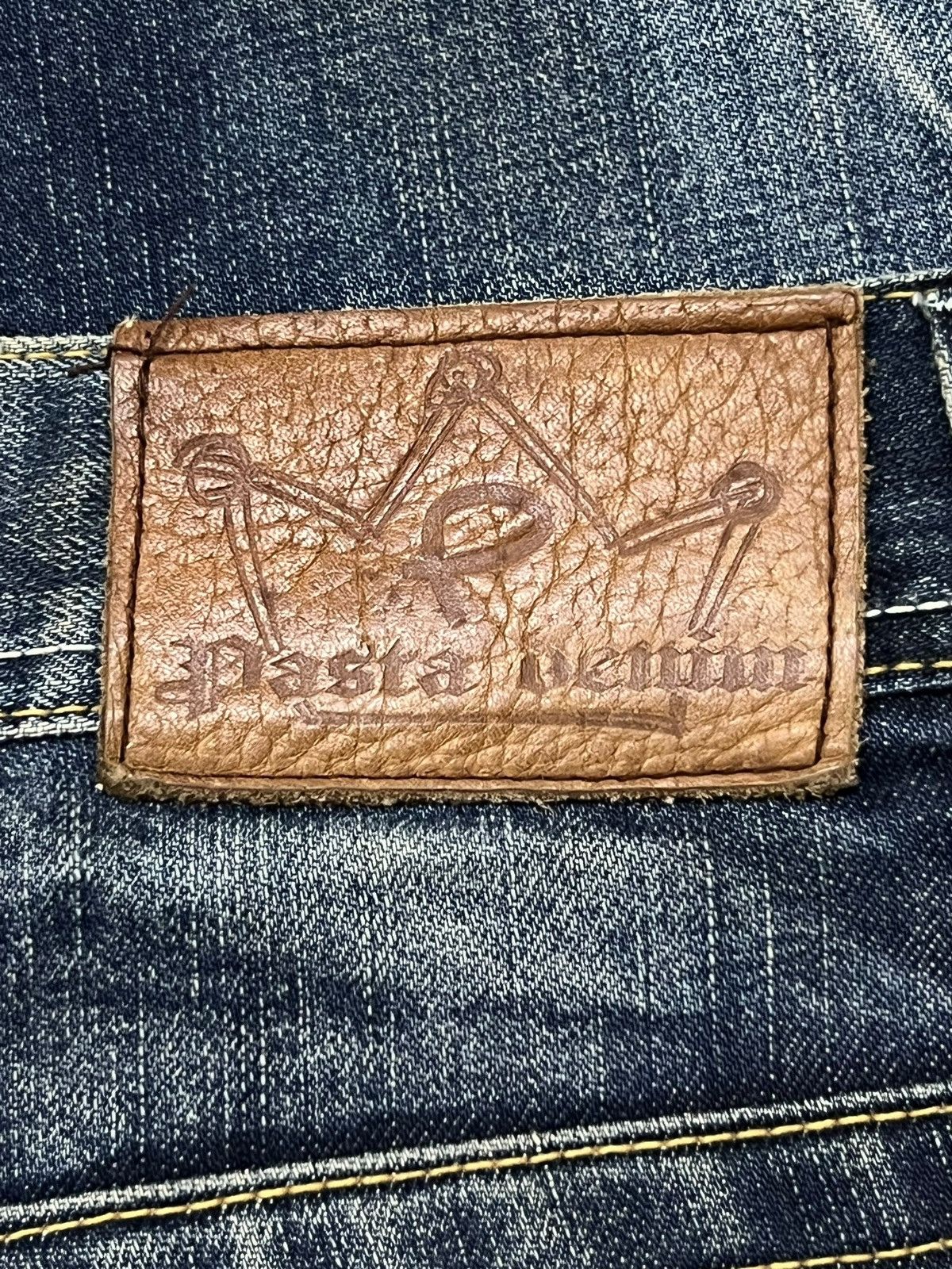 If Six Was Nine Loose Vintage Pasta Denim - Whiskering Mud Wash Jeans Size US 32 / EU 48 - 12 Thumbnail