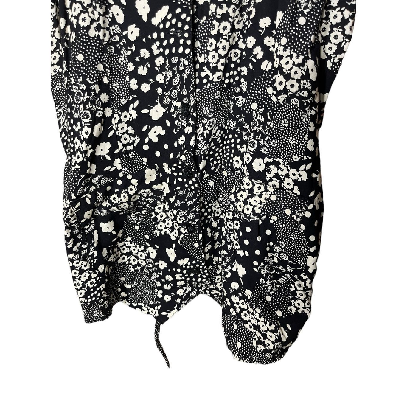Other Vintage Pinky 90s Floral Print Patchwork Button Up Sleeveles Size M / US 6-8 / IT 42-44 - 3 Thumbnail
