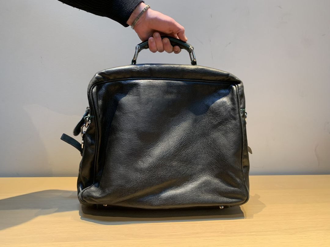 Dolce & Gabbana ARCHIVAL Dolce & Gabbana Multi-Zip Leather Work Bag Size ONE SIZE - 2 Thumbnail